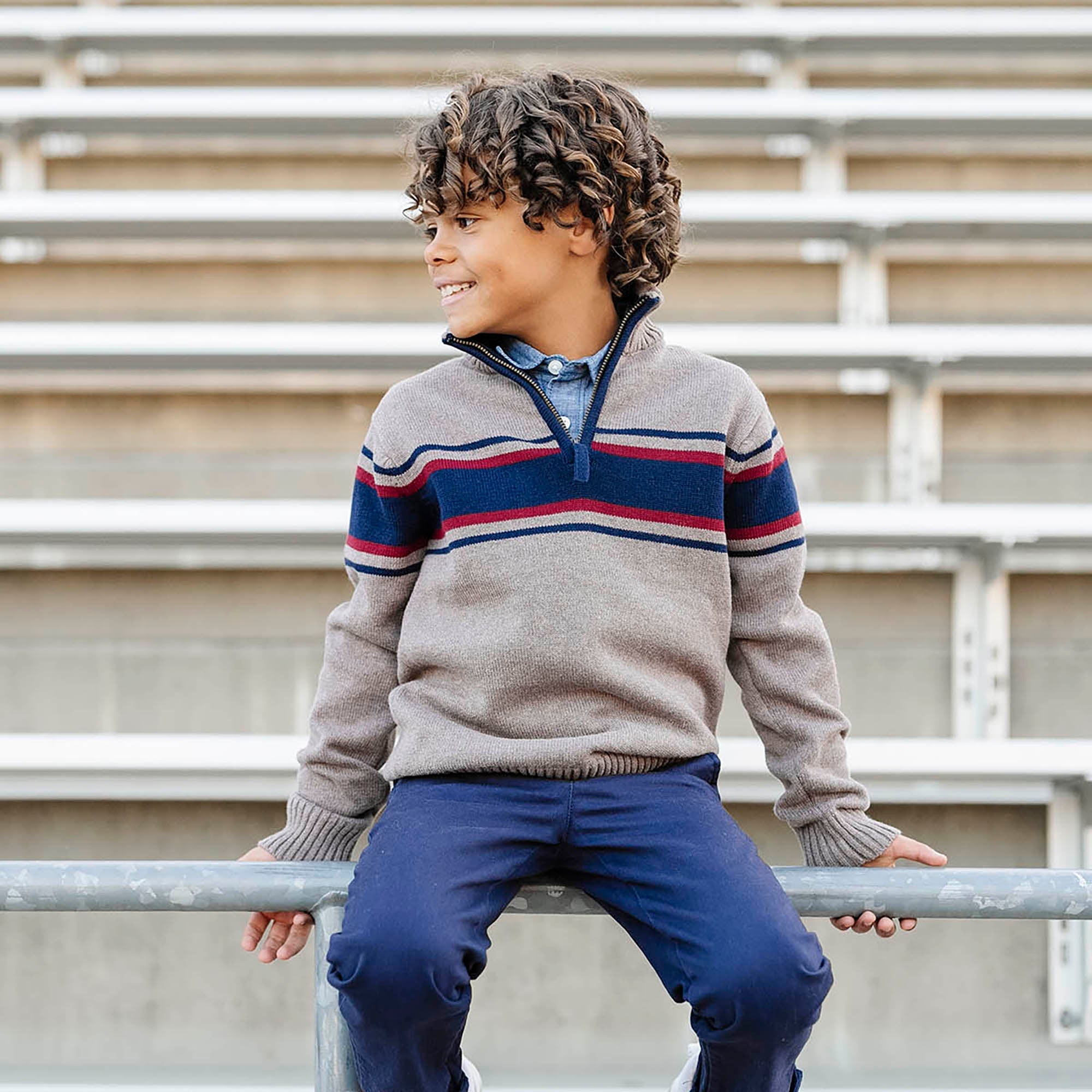 Organic Half Zip Sweater