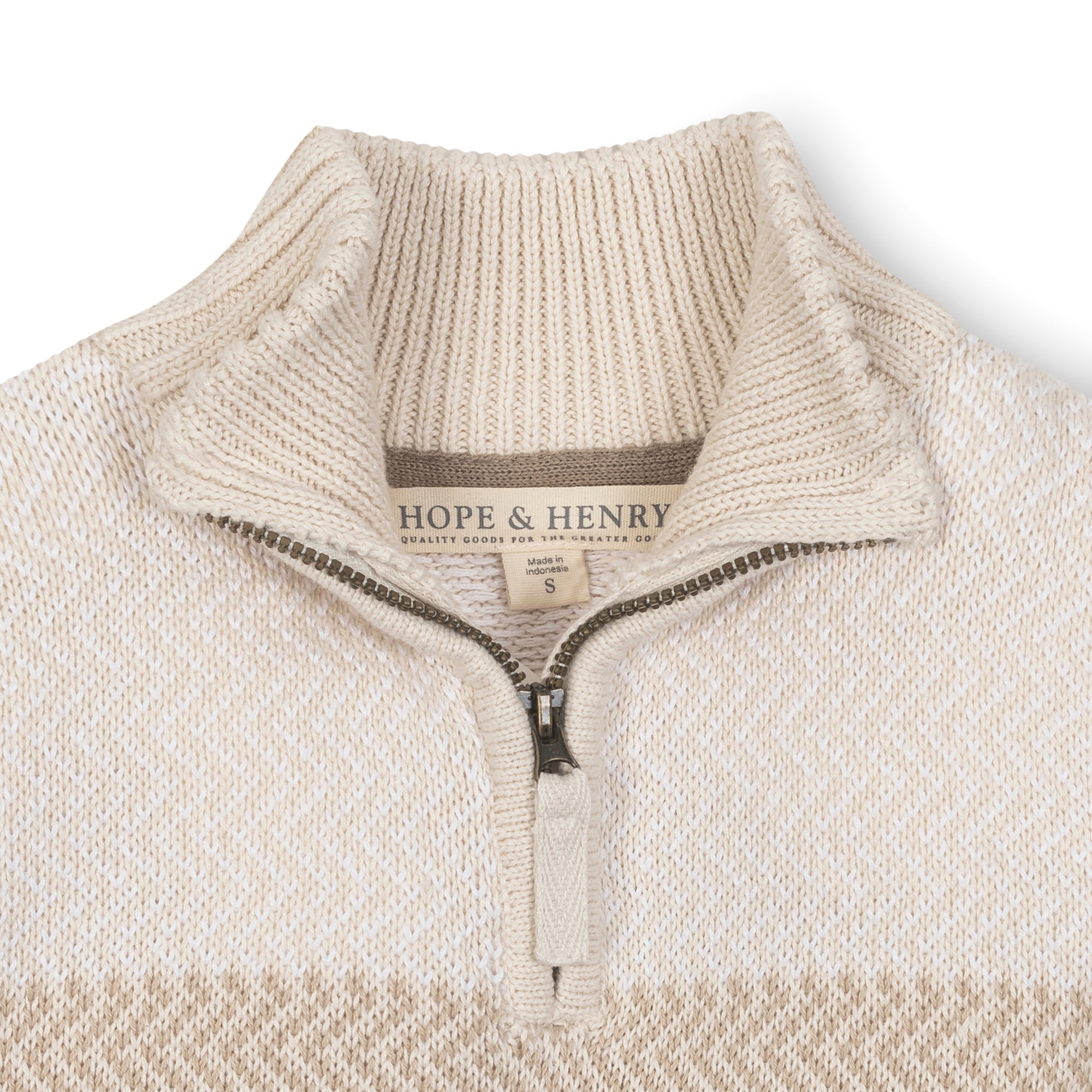 Organic Half Zip Sweater