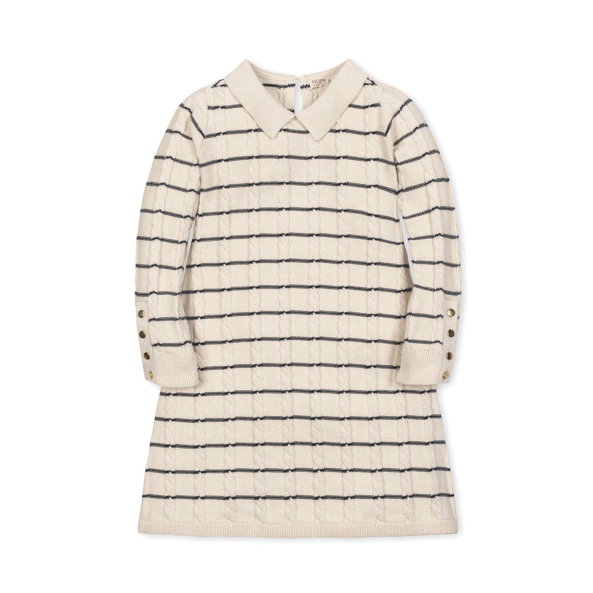 Organic Peter Pan Collar Sweater Dress