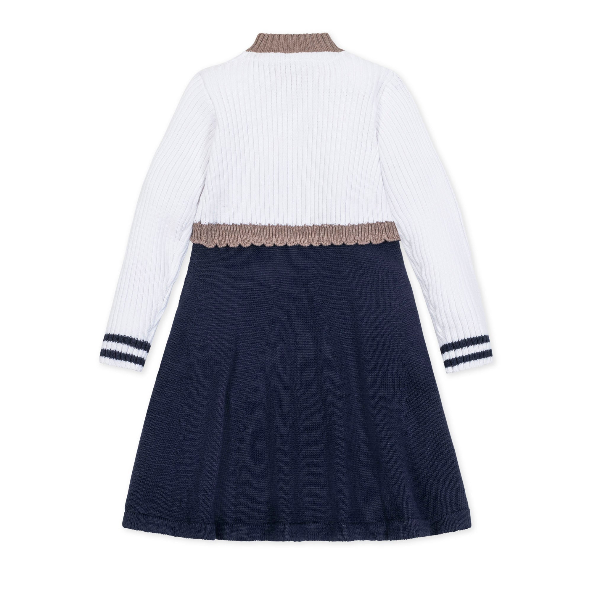 Organic Mock Neck Henley Sweater Dress