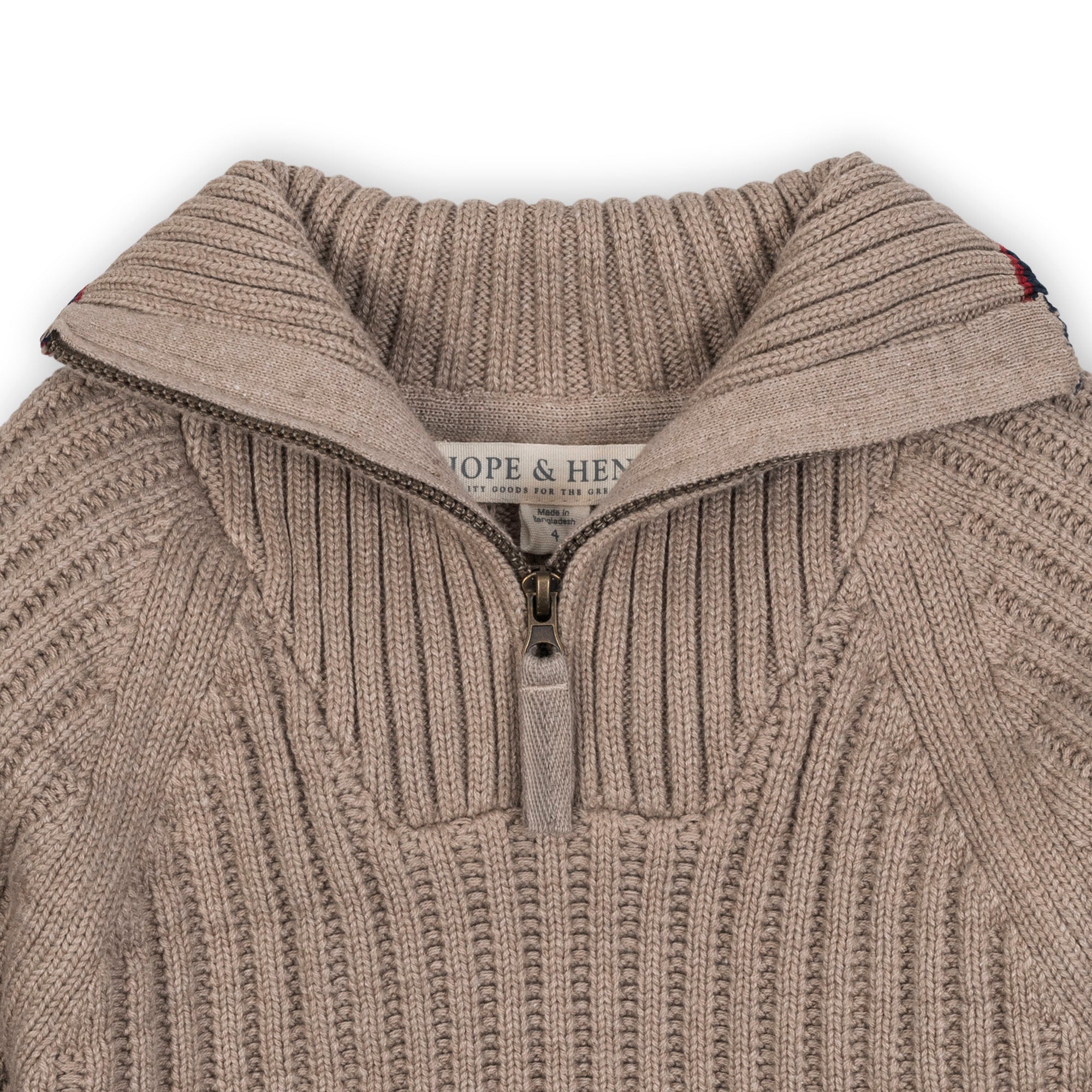 Organic Half Zip Sweater Dress