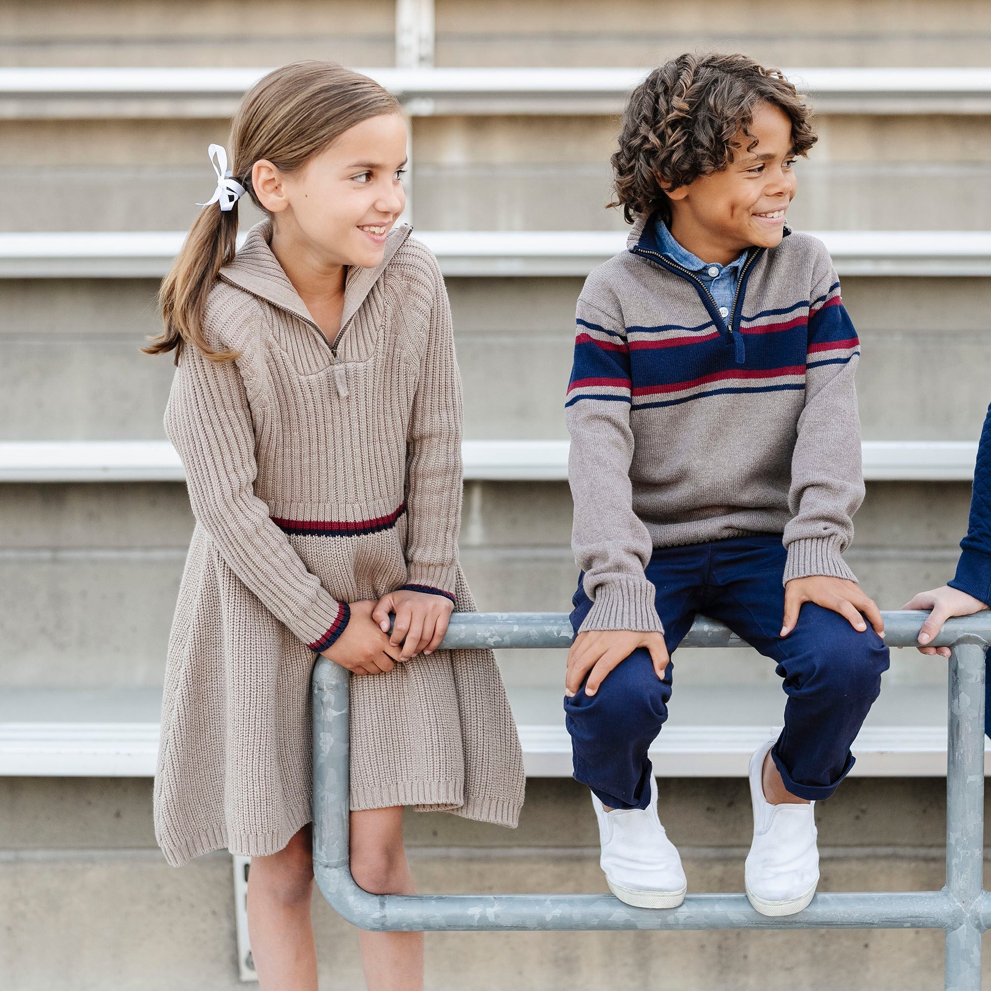 Organic Half Zip Sweater Dress