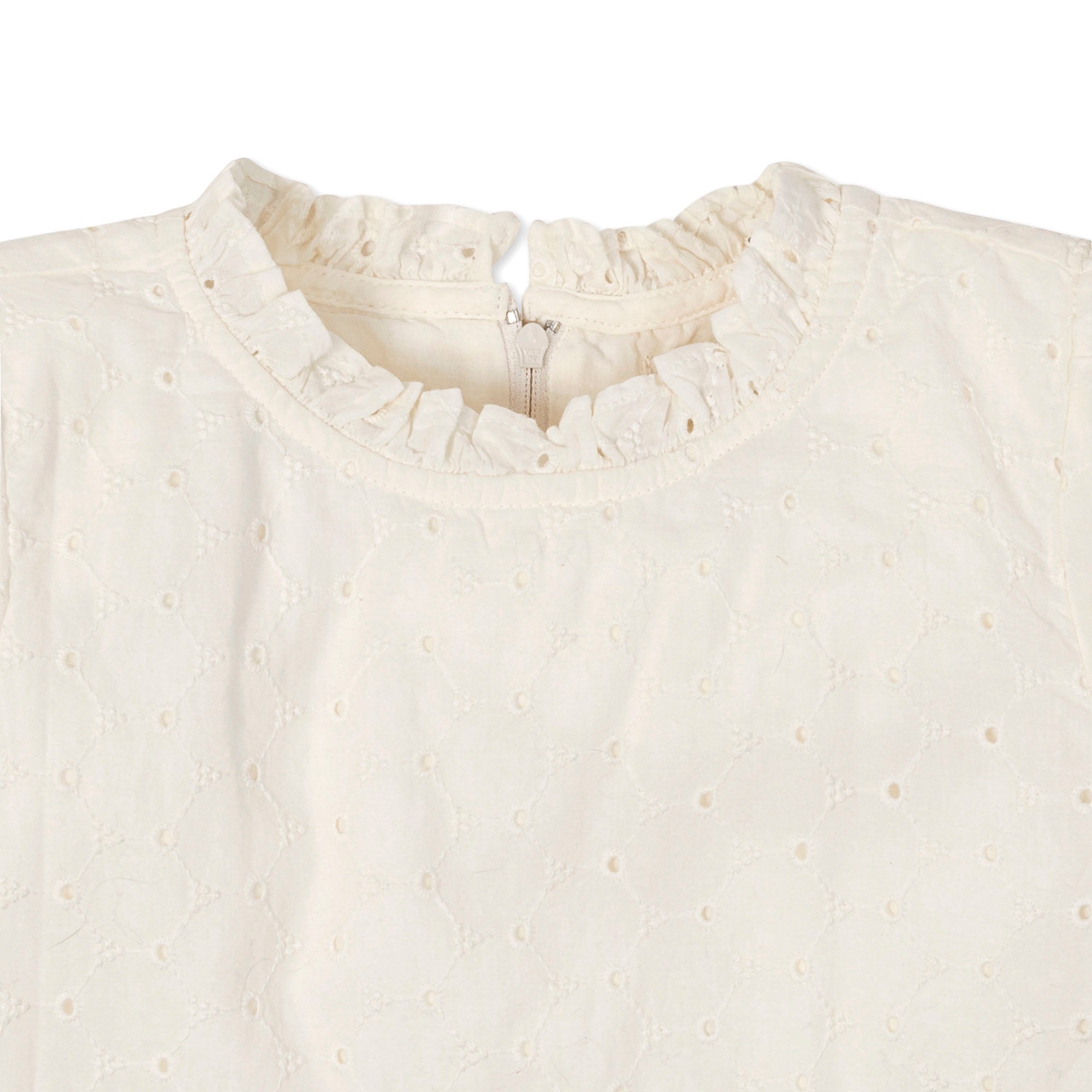 Organic Tiered Eyelet Dress