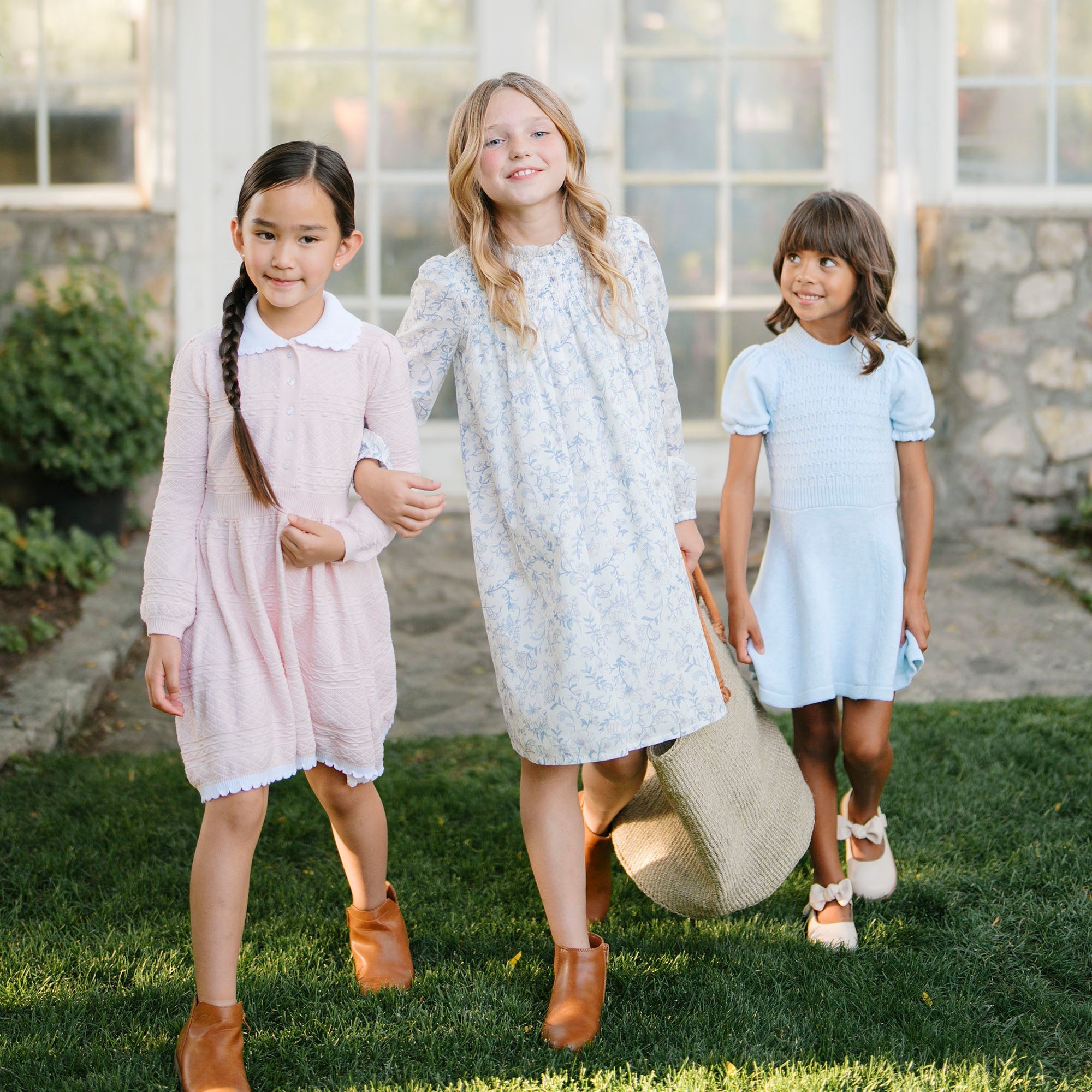 Organic Smocked Yoke Dress