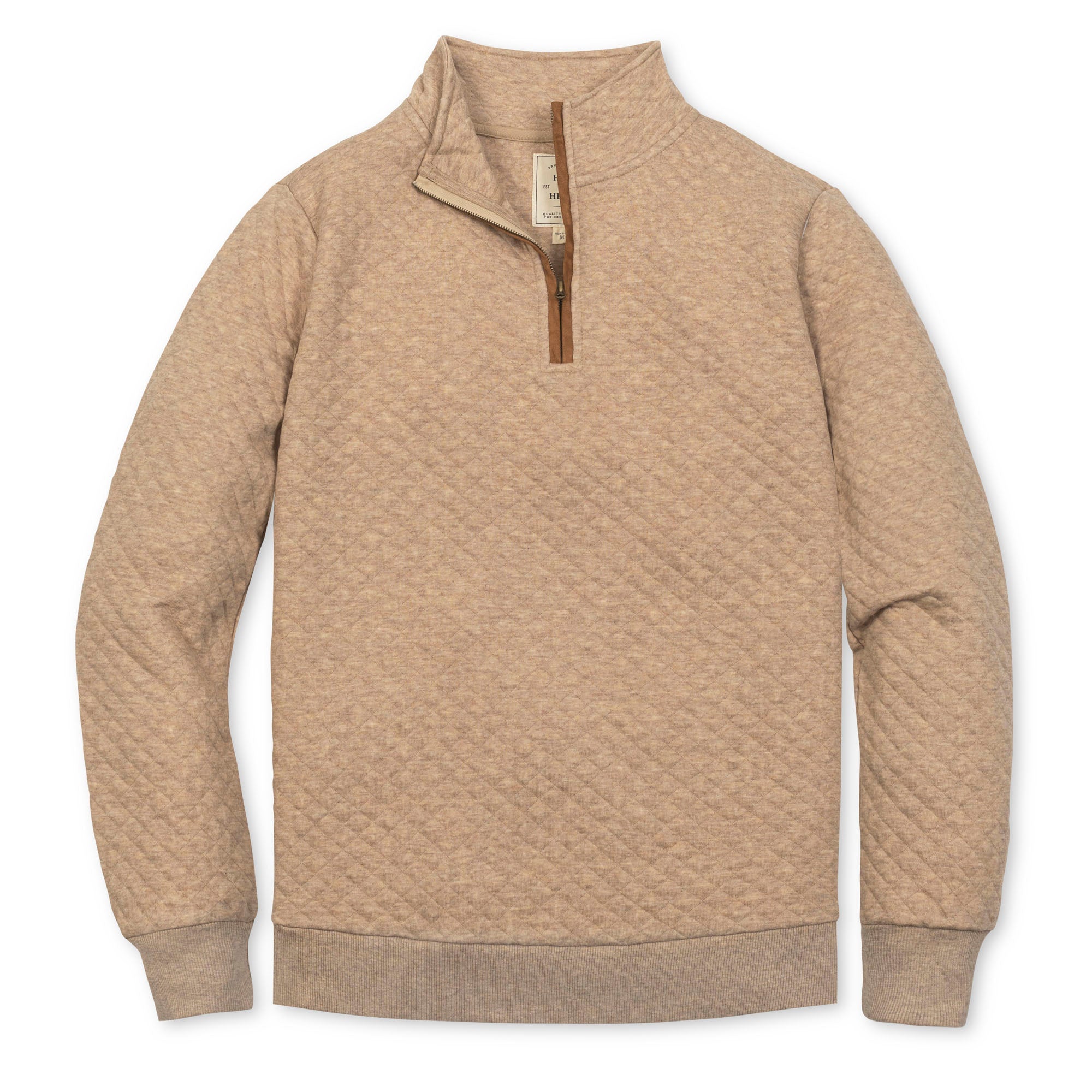 Quilted Half Zip Pullover