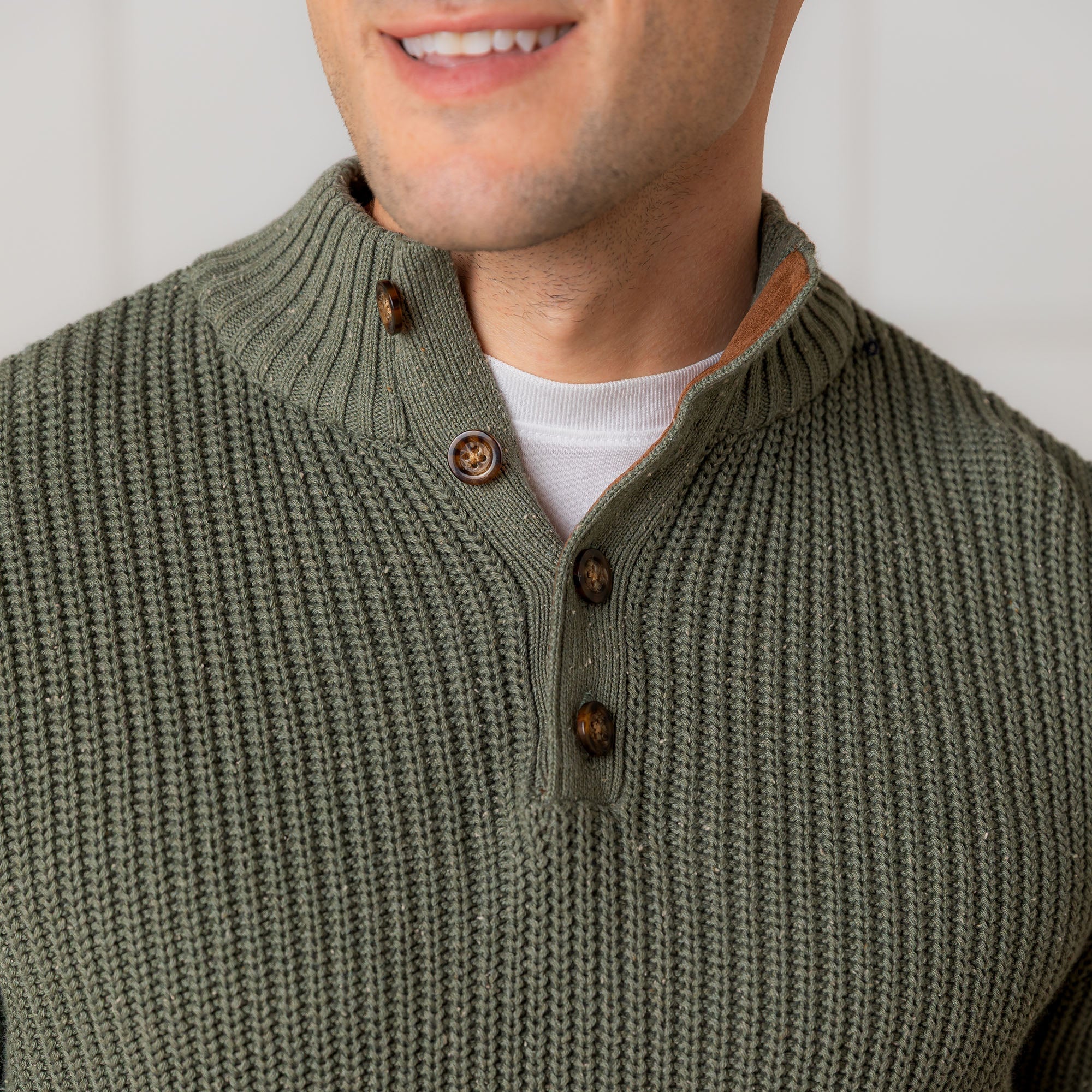 Organic Mock Neck Sweater