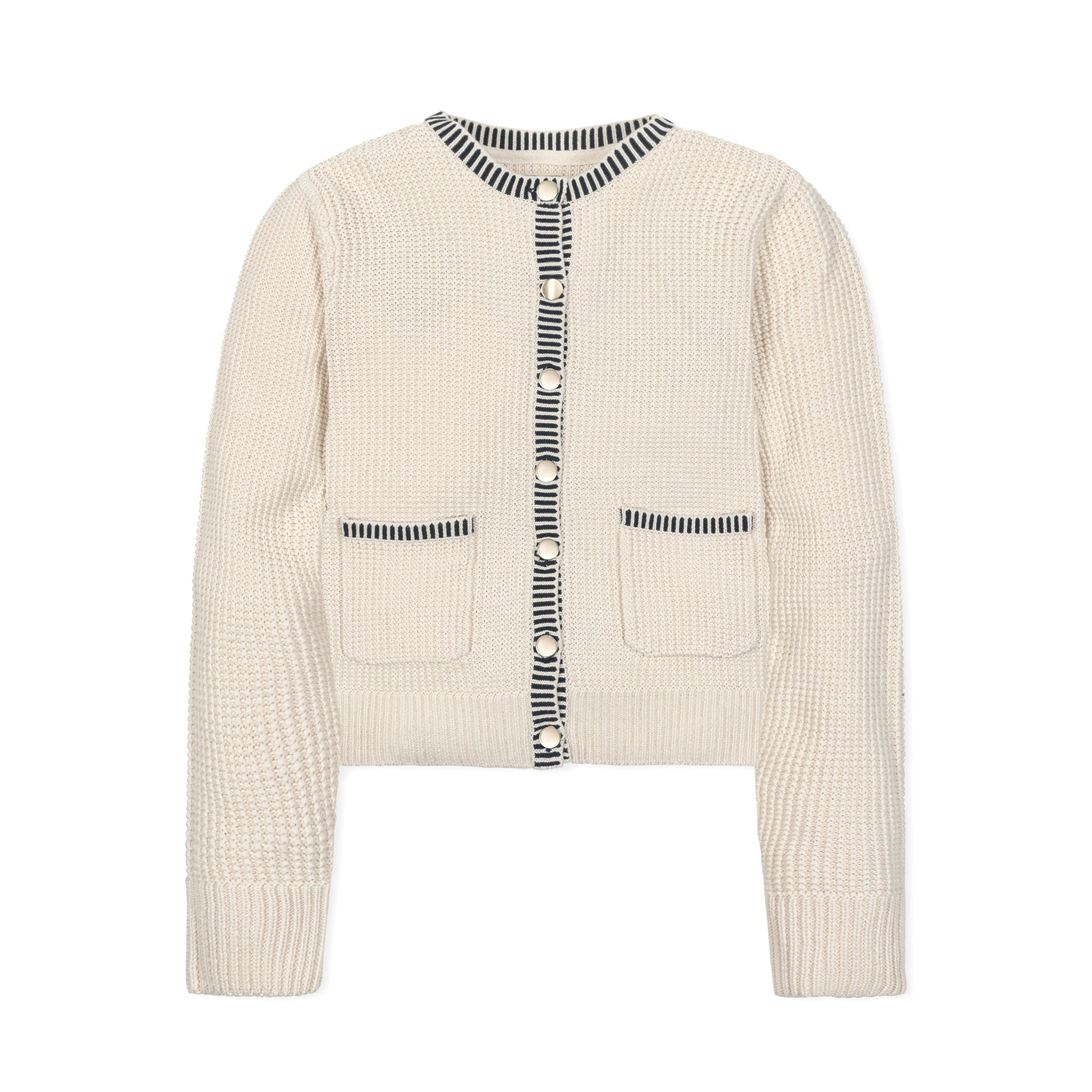 Organic Tweed Sweater Cardigan