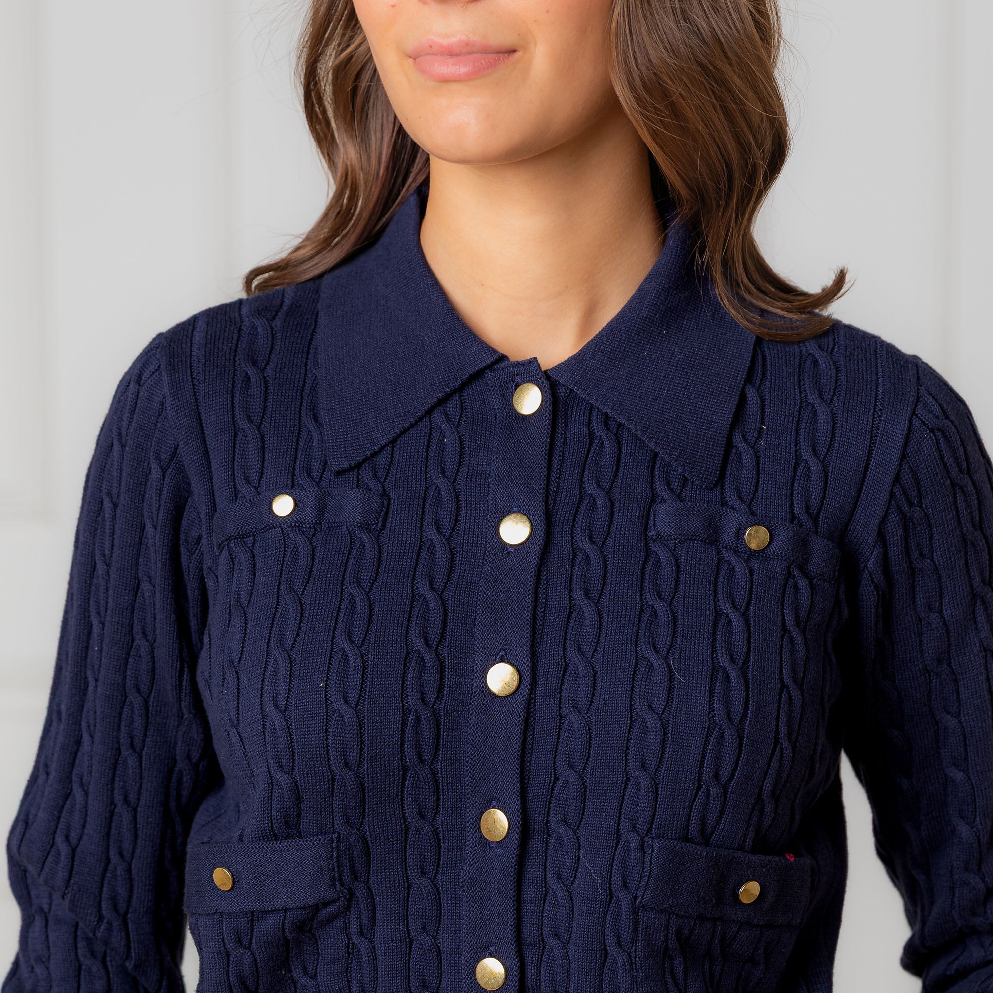 Organic Collared Cardigan