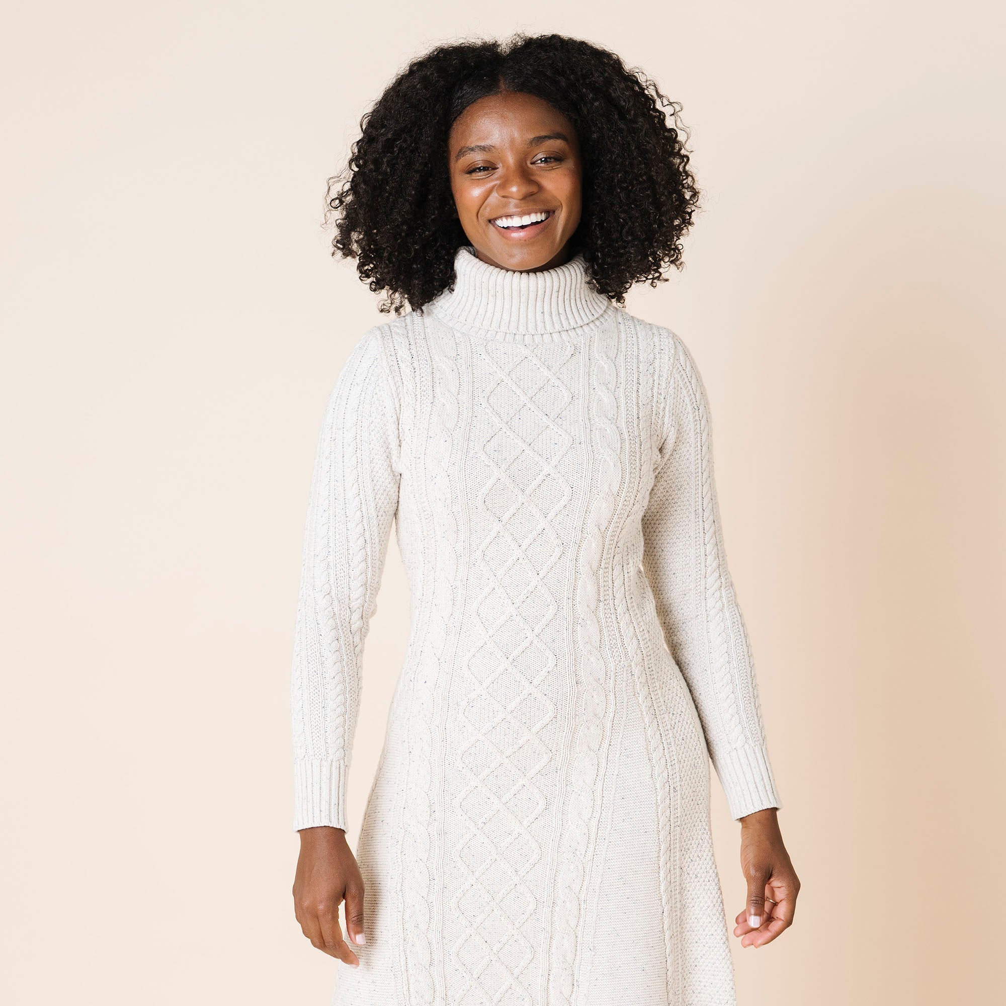 Organic Cable Sweater Dress