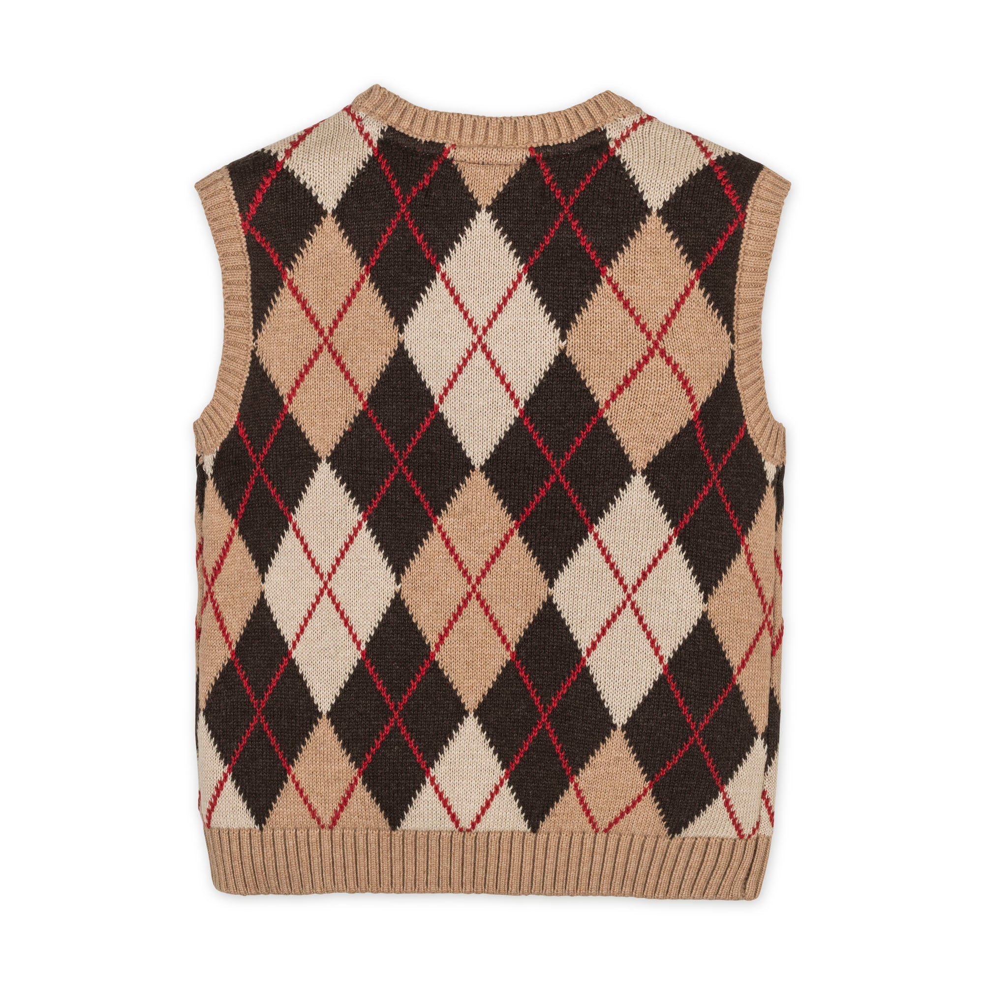 Organic Argyle Sweater Vest