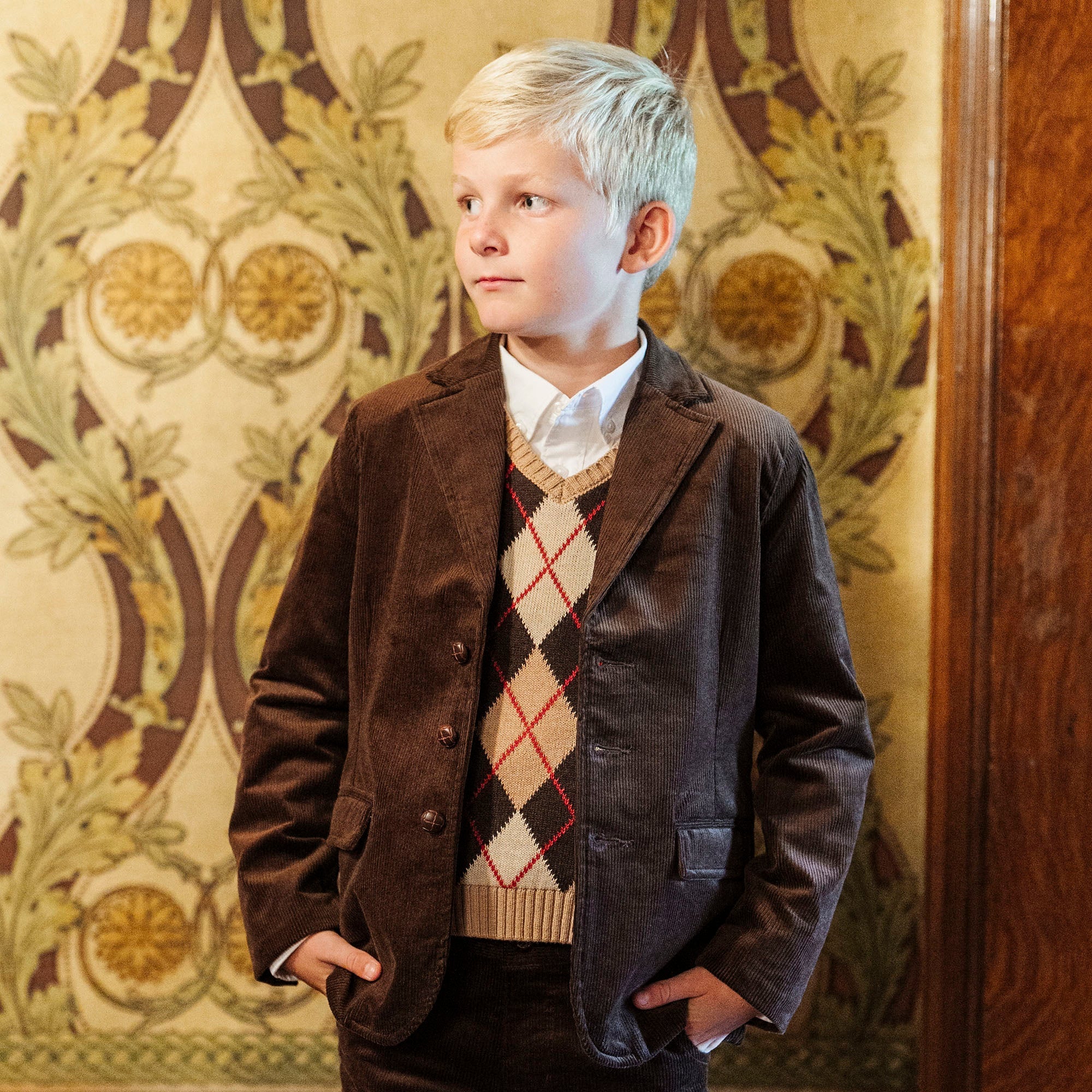 Organic Argyle Sweater Vest