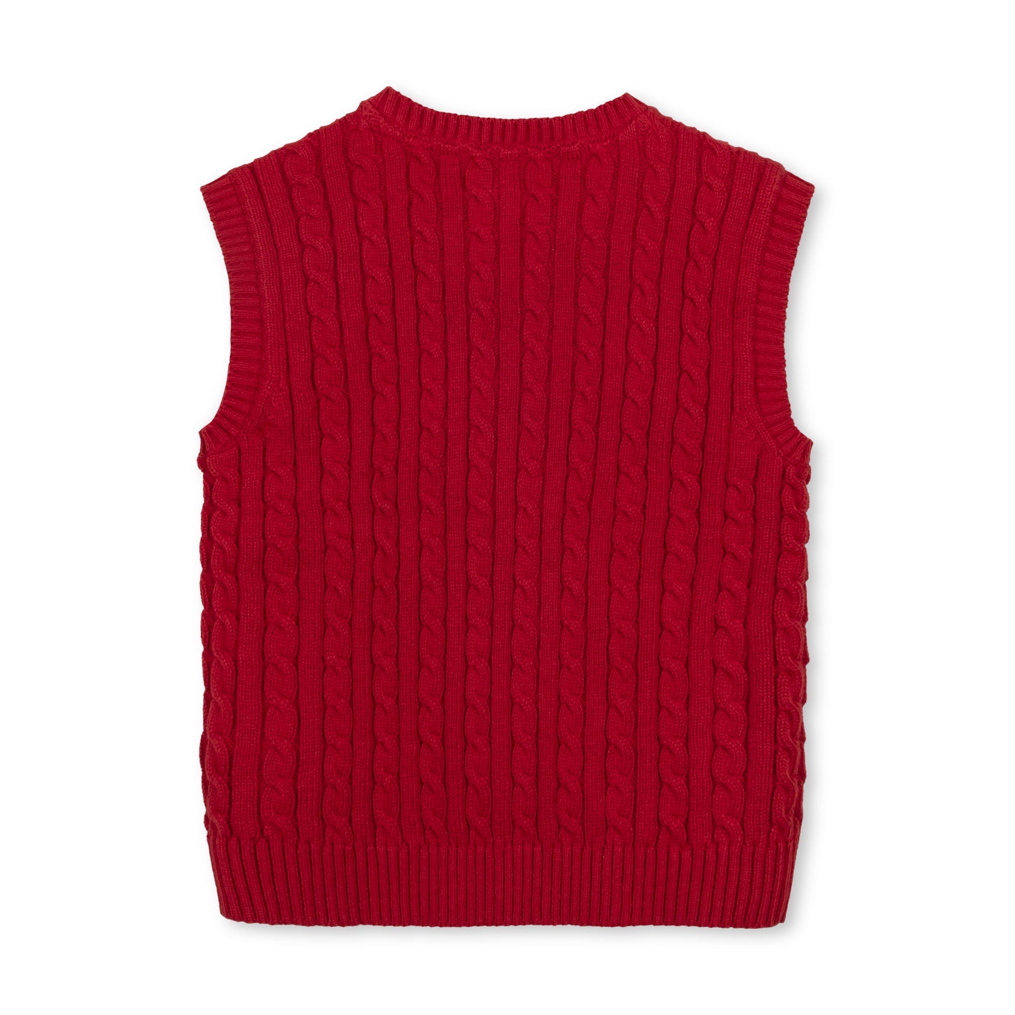Organic Cable Sweater Vest
