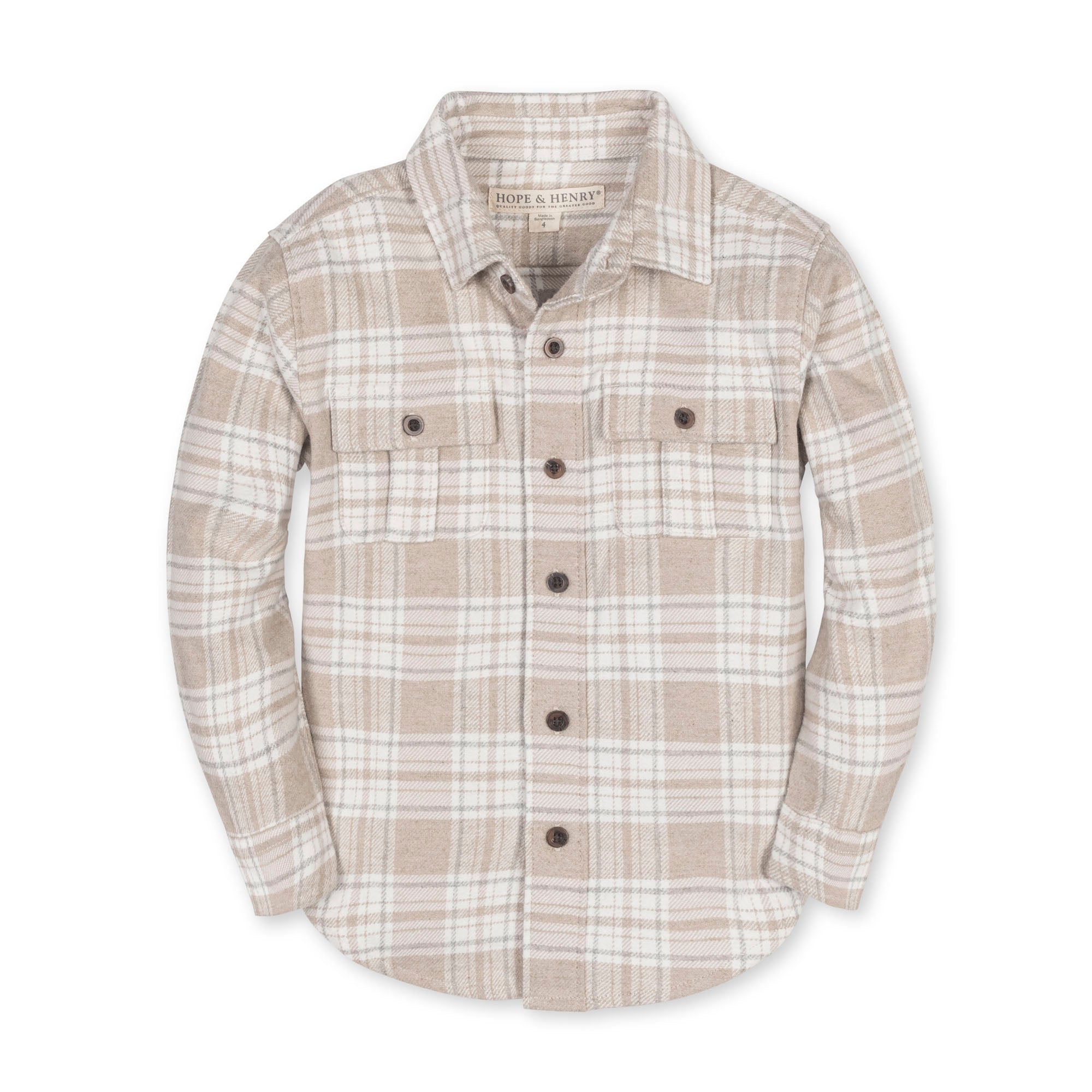 Organic Flannel Double Pocket Shirt