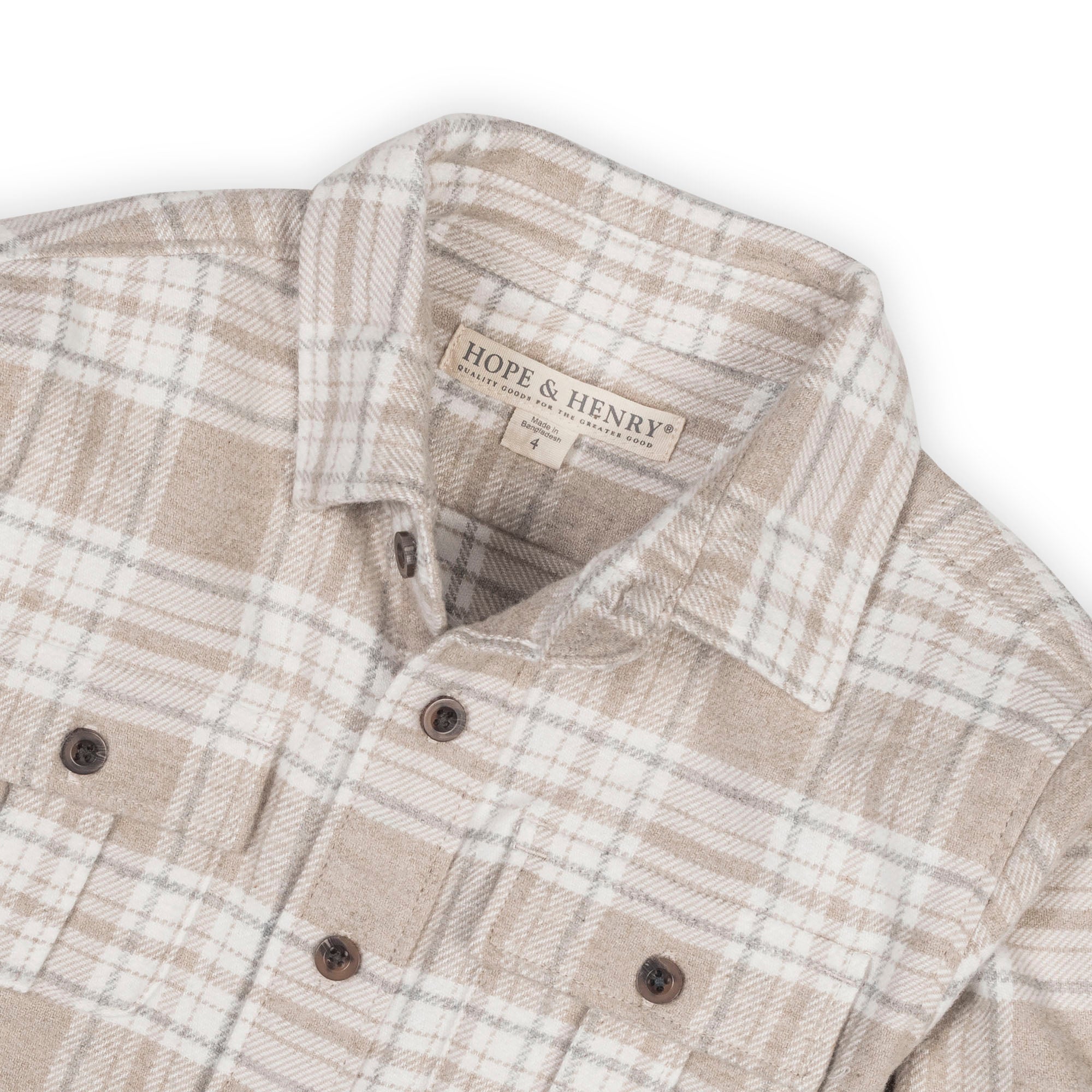 Organic Flannel Double Pocket Shirt