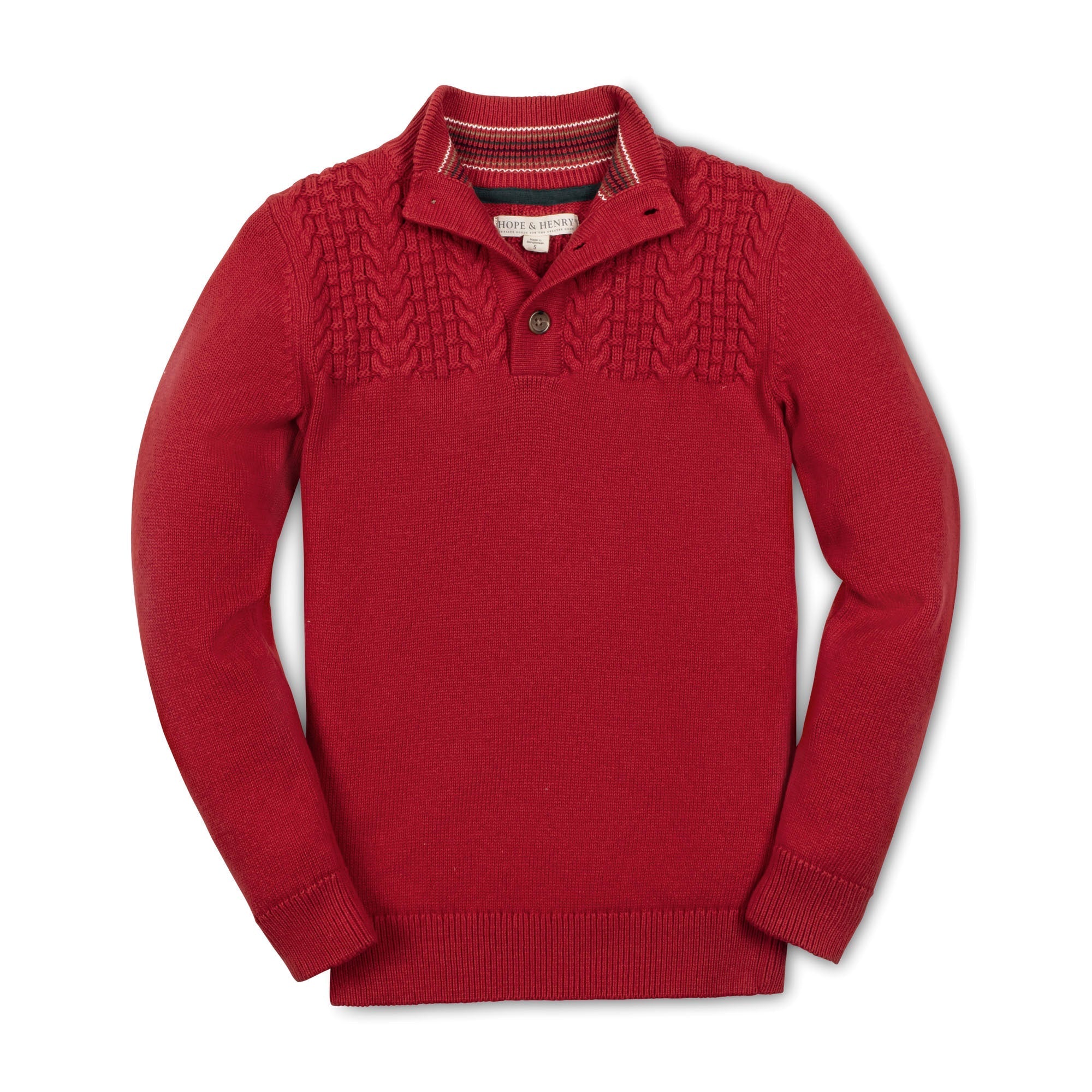 Organic Mock Neck Sweater