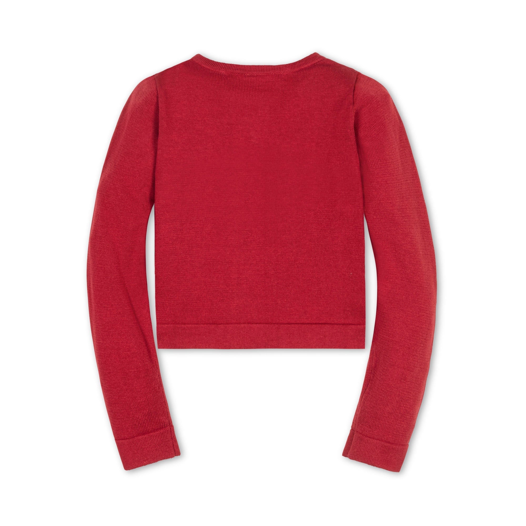 Organic Bow Intarsia Cardigan