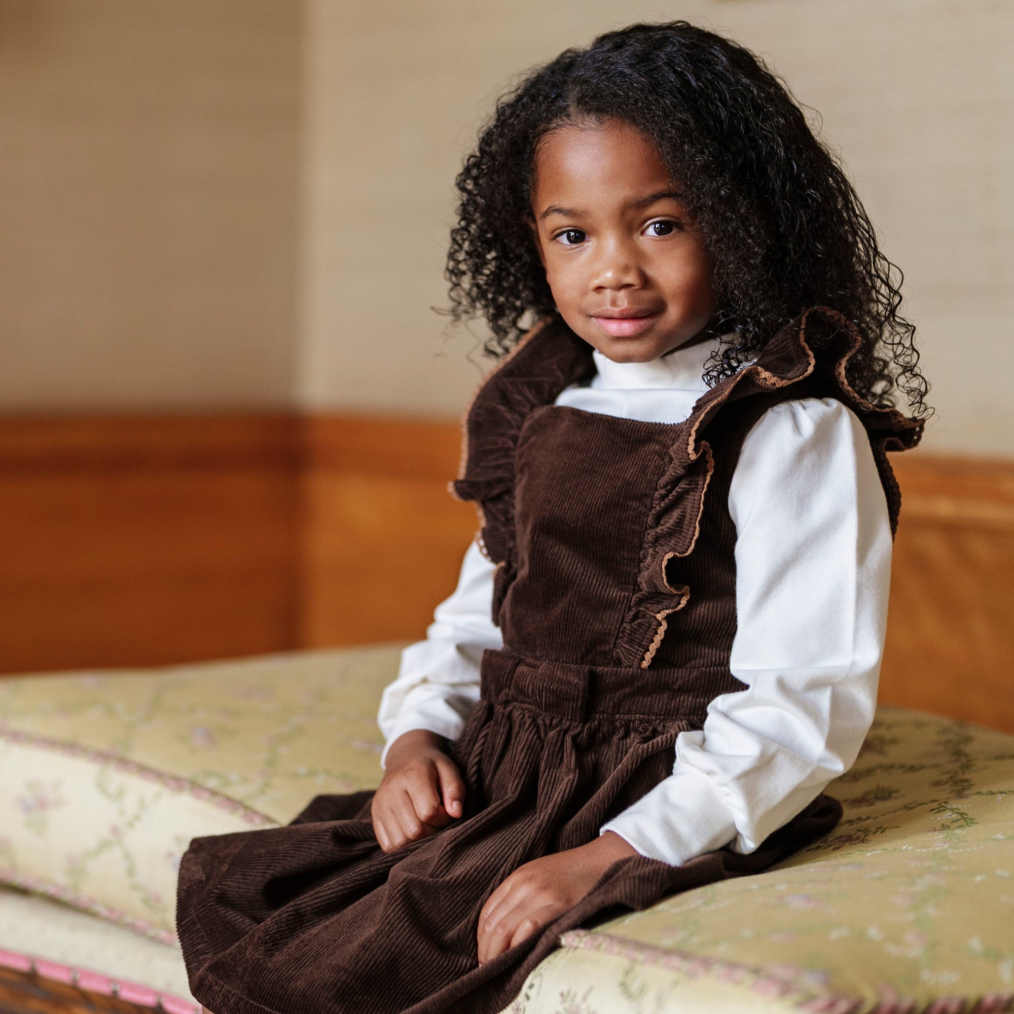 Organic Corduroy Ruffle Jumper - Baby