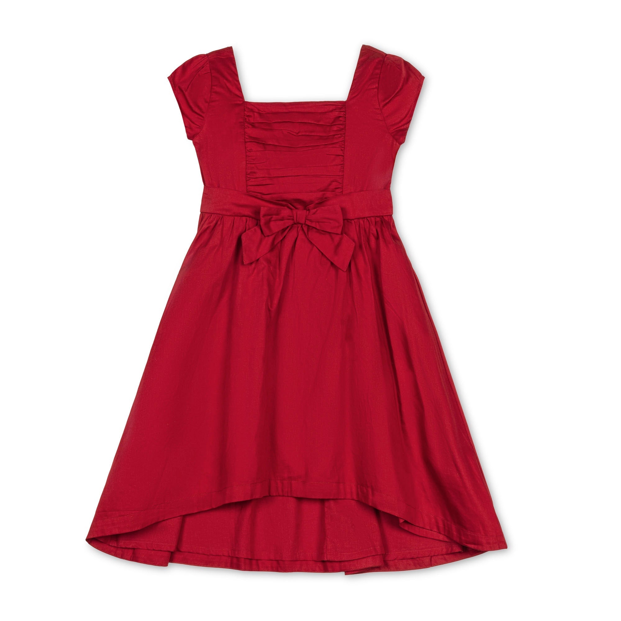 Organic High Low Sateen Dress