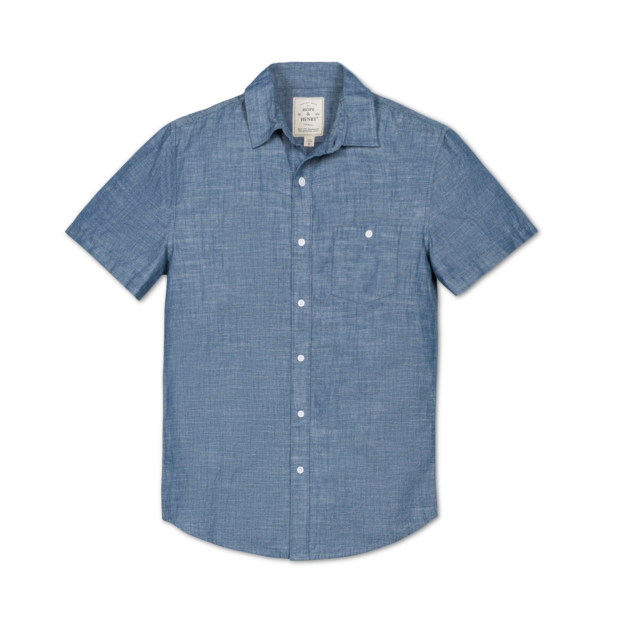 Organic Chambray Short Sleeve Shirt