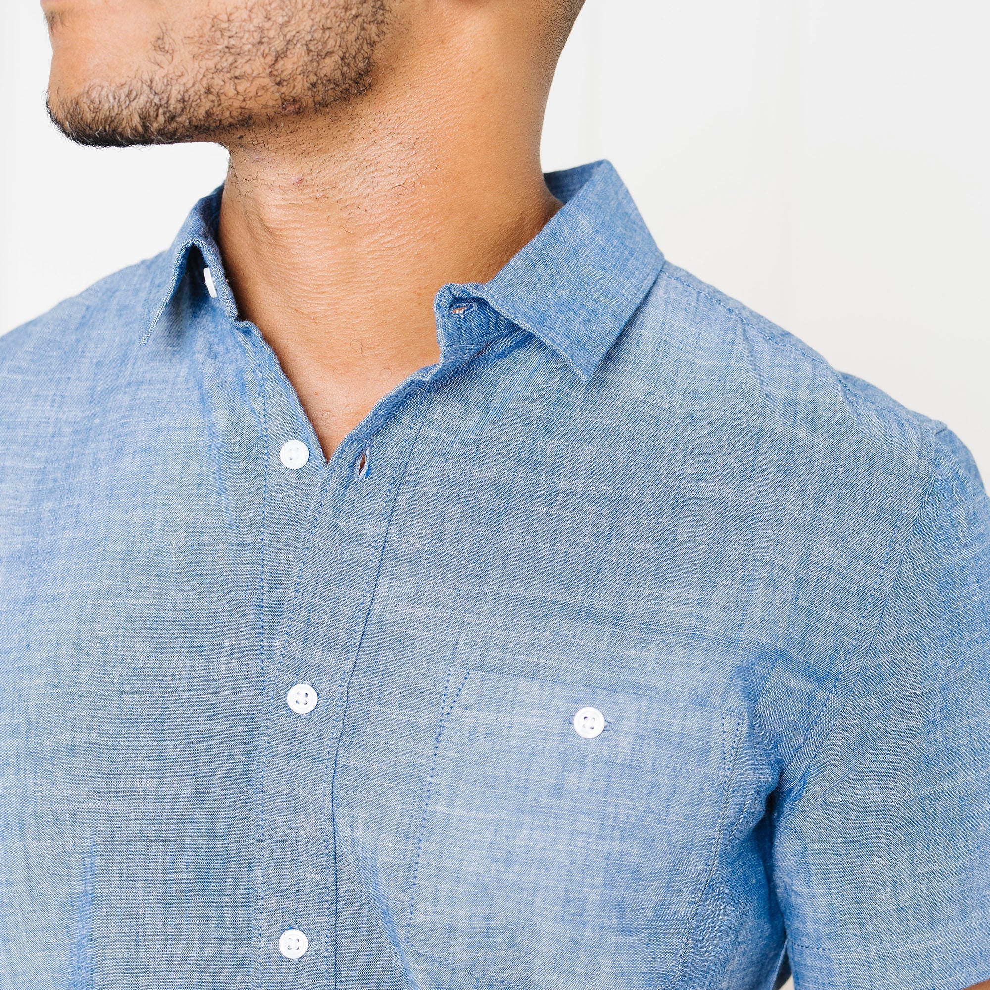 Organic Chambray Short Sleeve Shirt