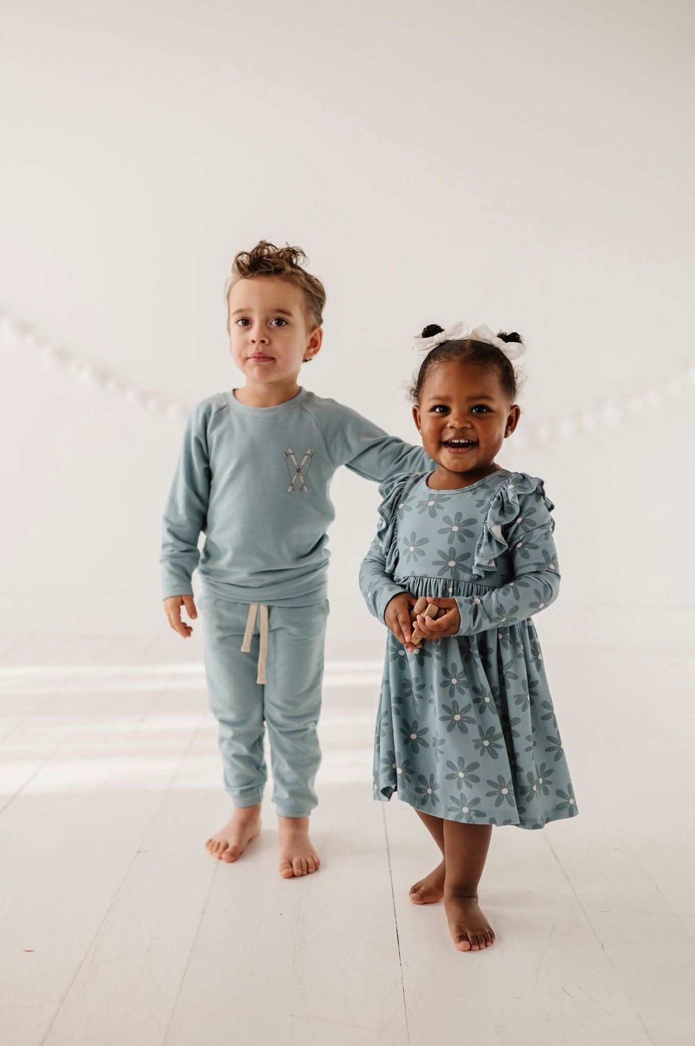 Girl's Long Sleeve Ruffle Dress