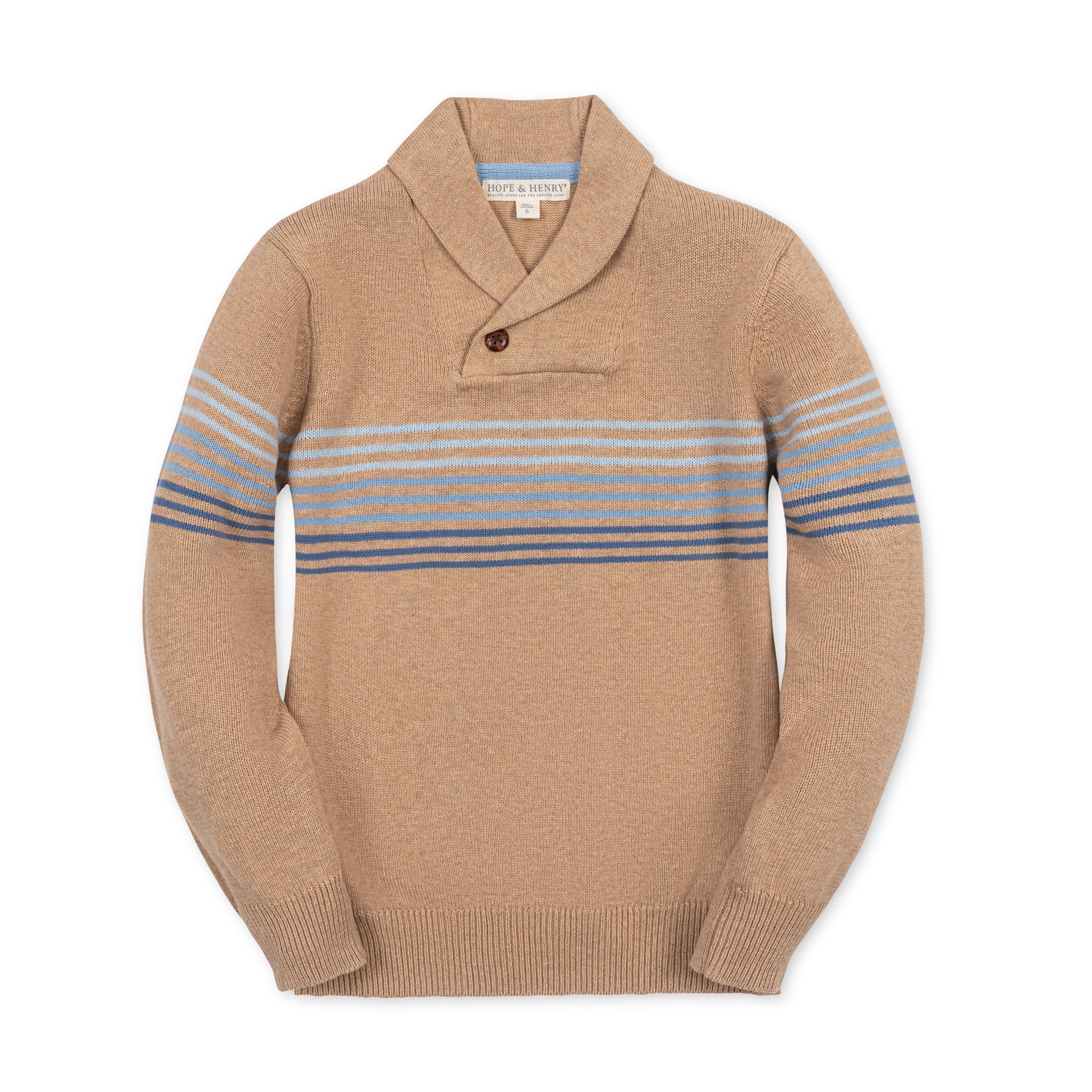 Organic Shawl Collar Sweater
