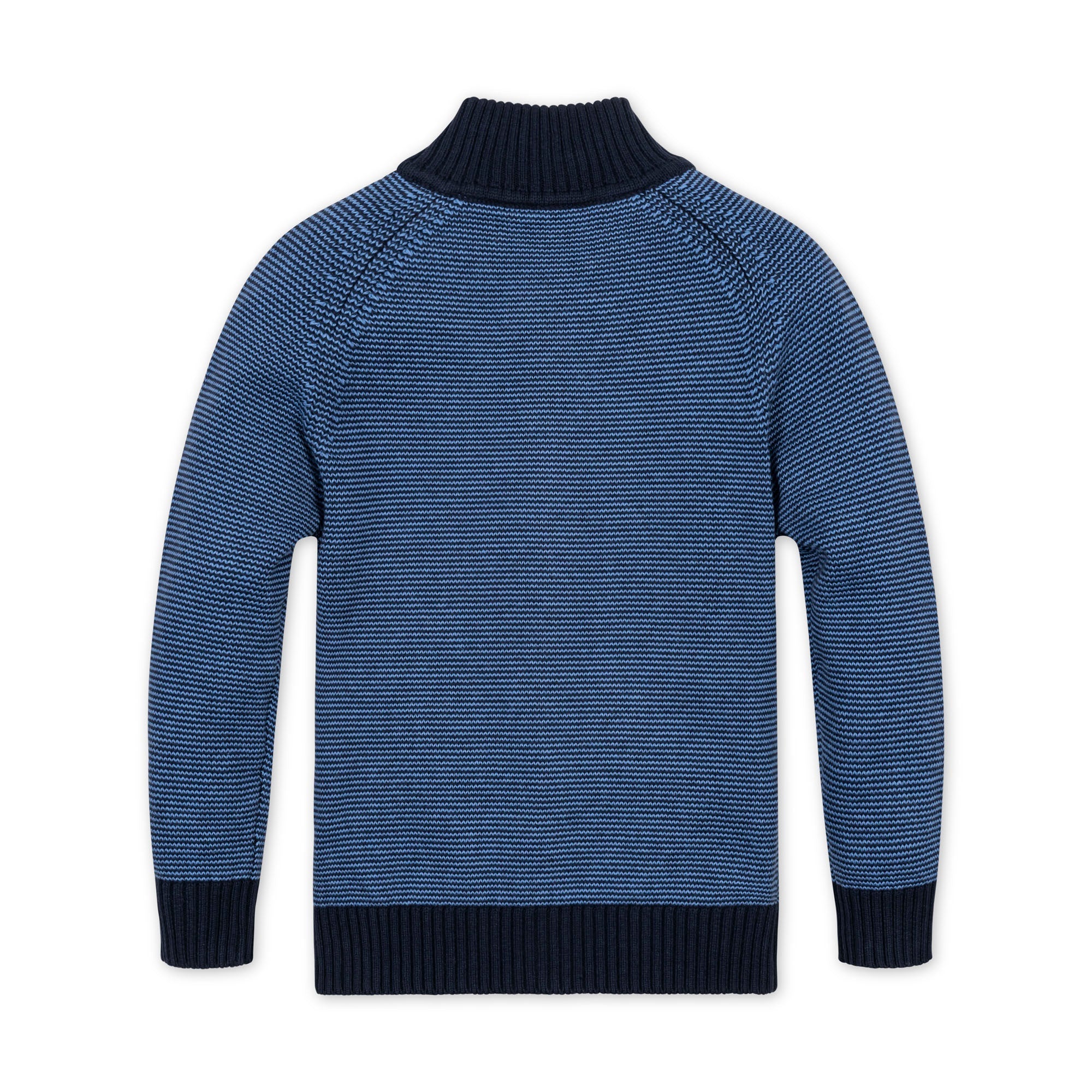 Organic Full Zip Mock Neck Sweater