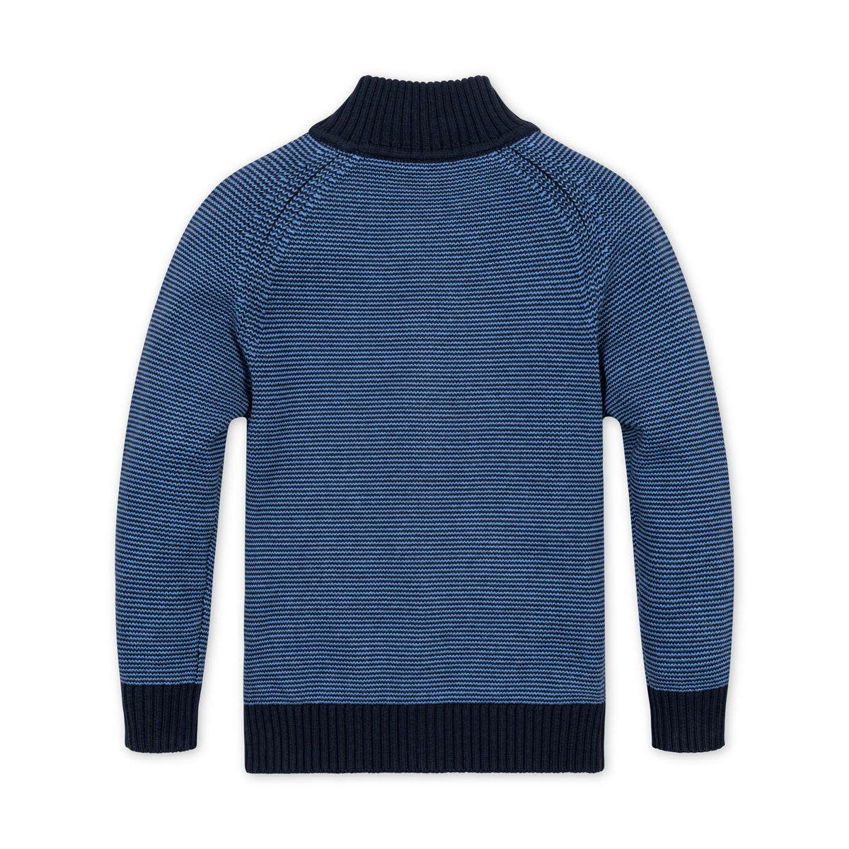 Organic Full Zip Mock Neck Sweater