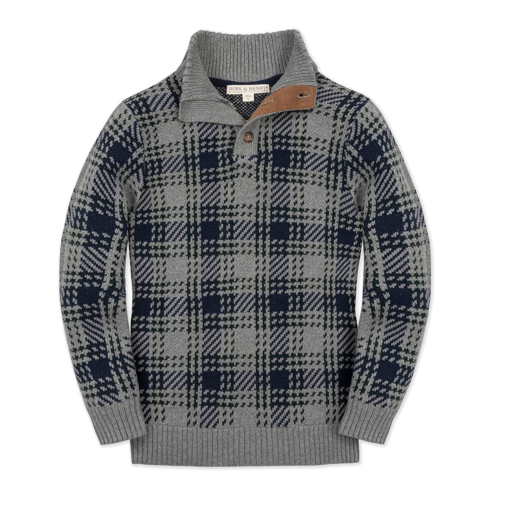 Organic Mock Neck Sweater
