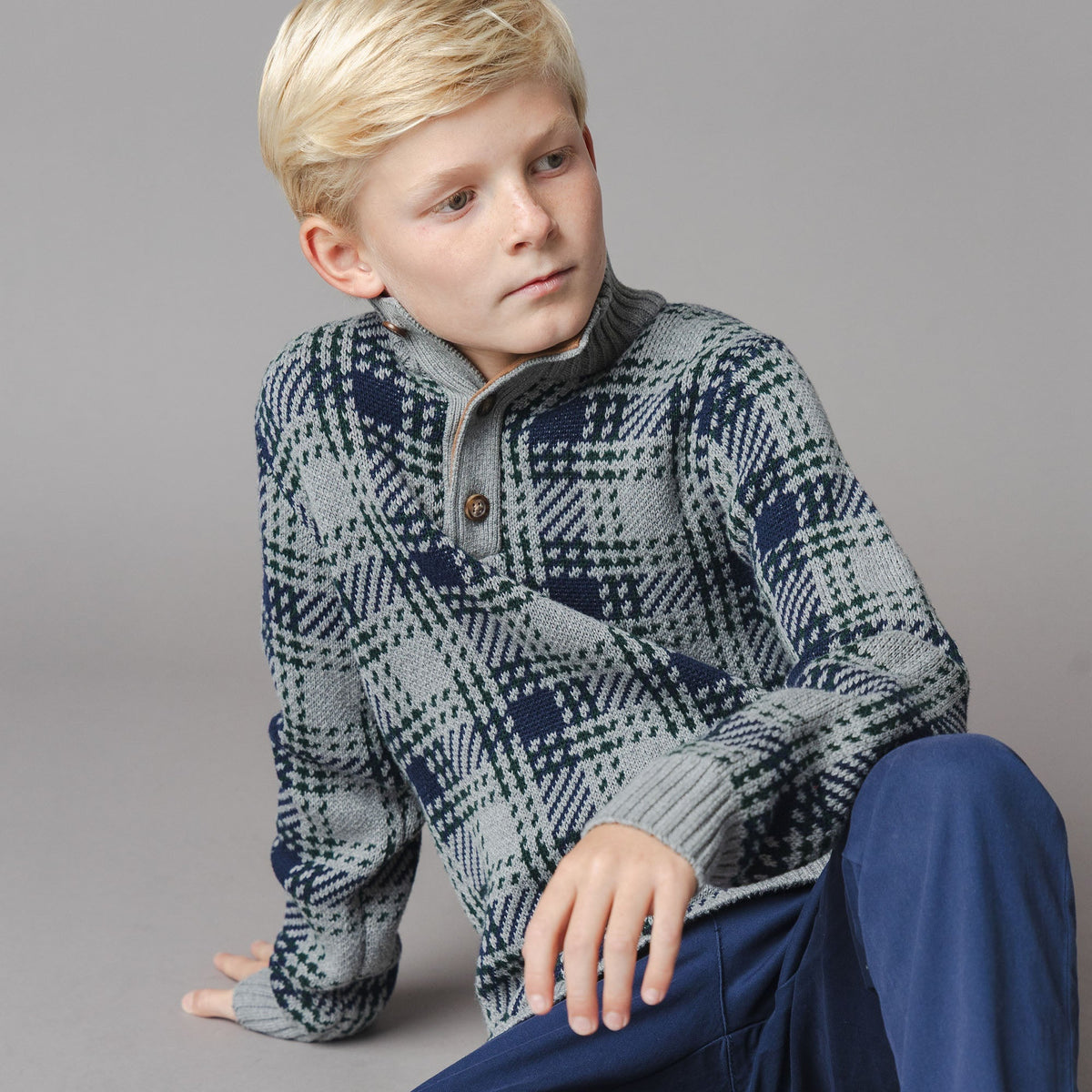 Organic Mock Neck Sweater