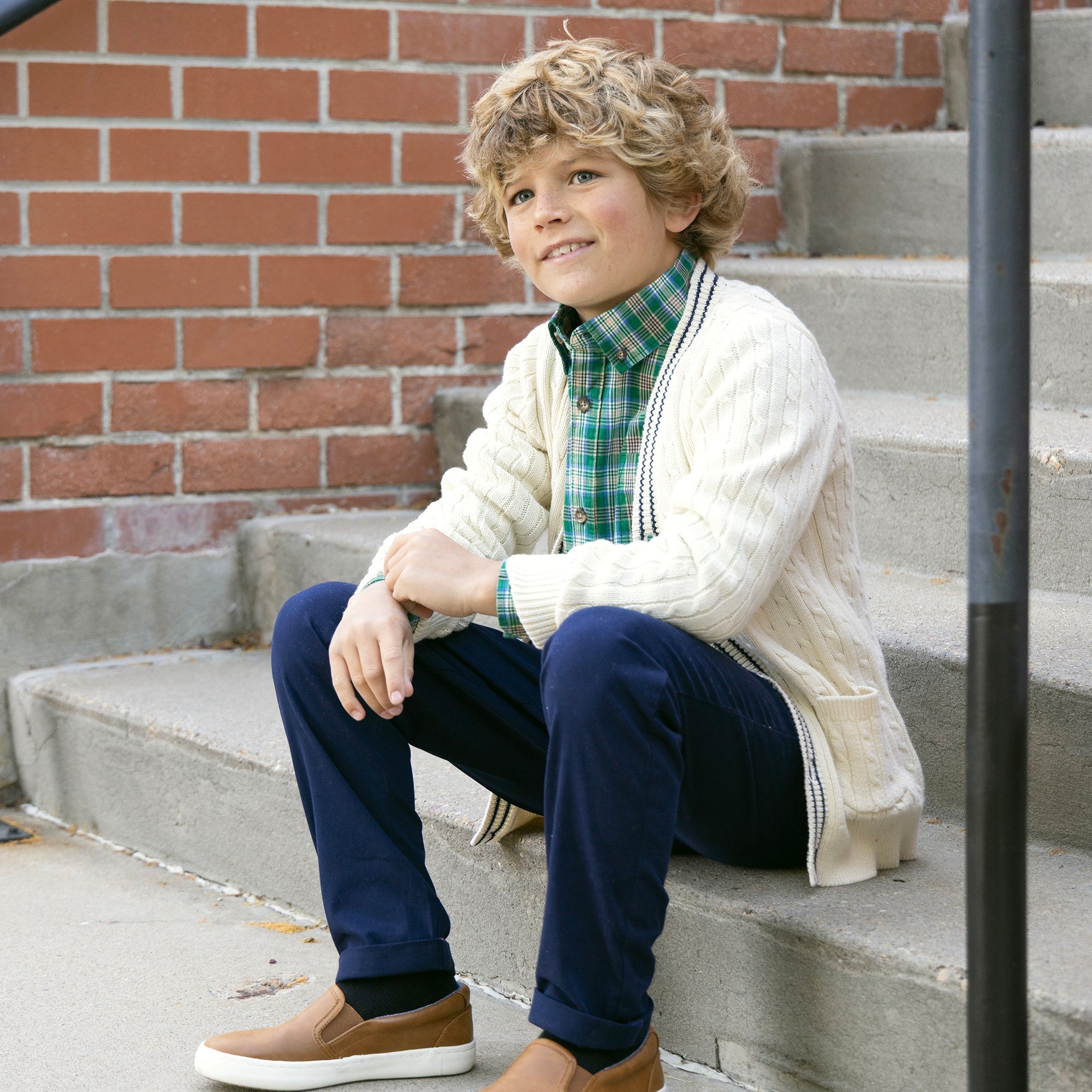 Organic Cable Cardigan
