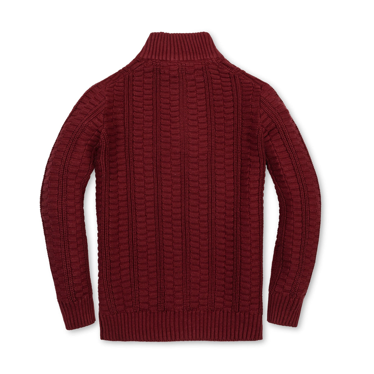 Organic Half Zip Cable Sweater