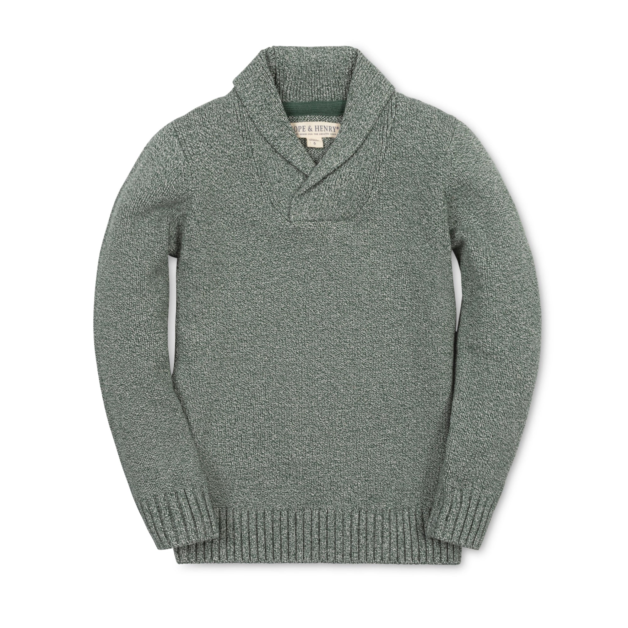 Organic Shawl Collar Sweater