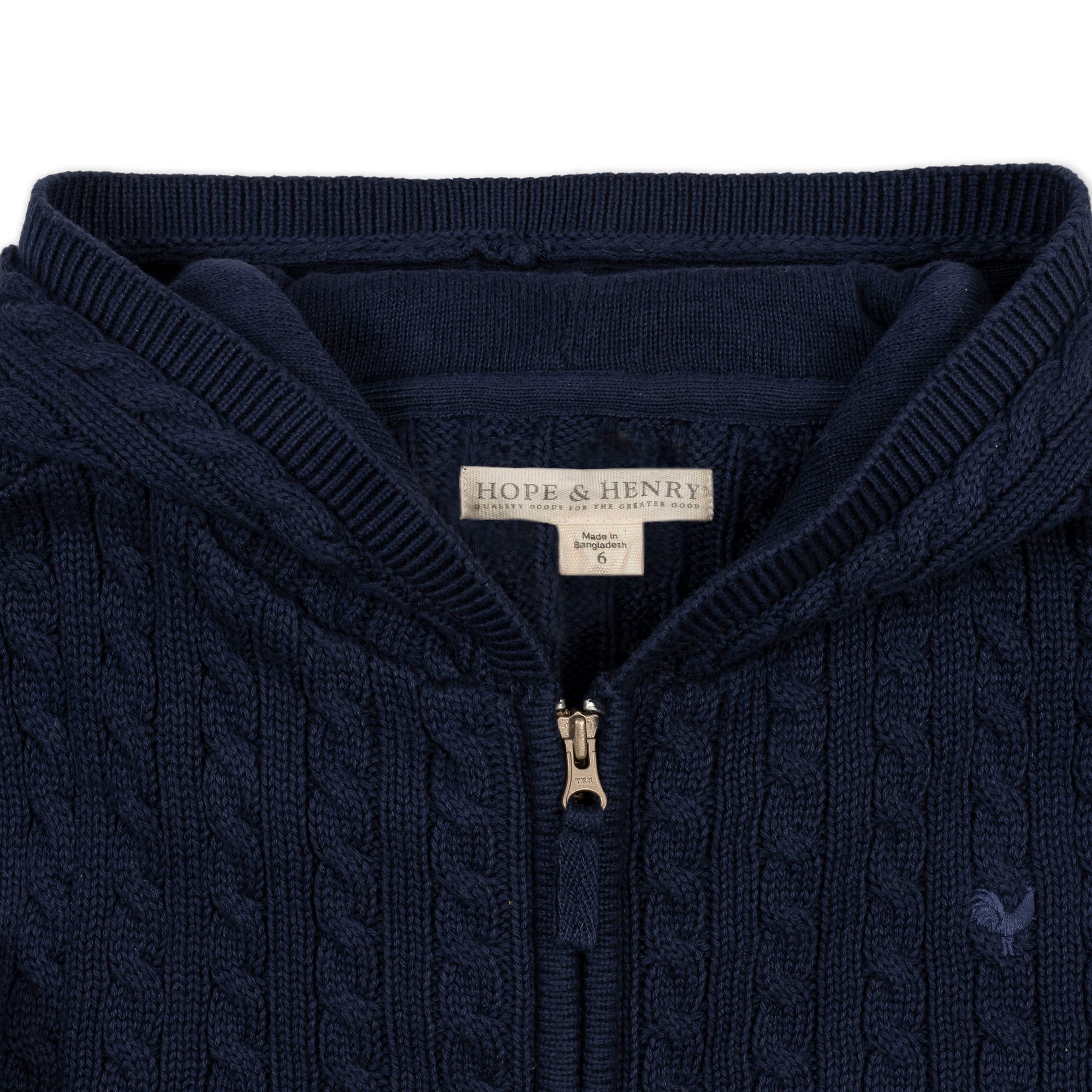 Organic Full Zip Hooded Sweater