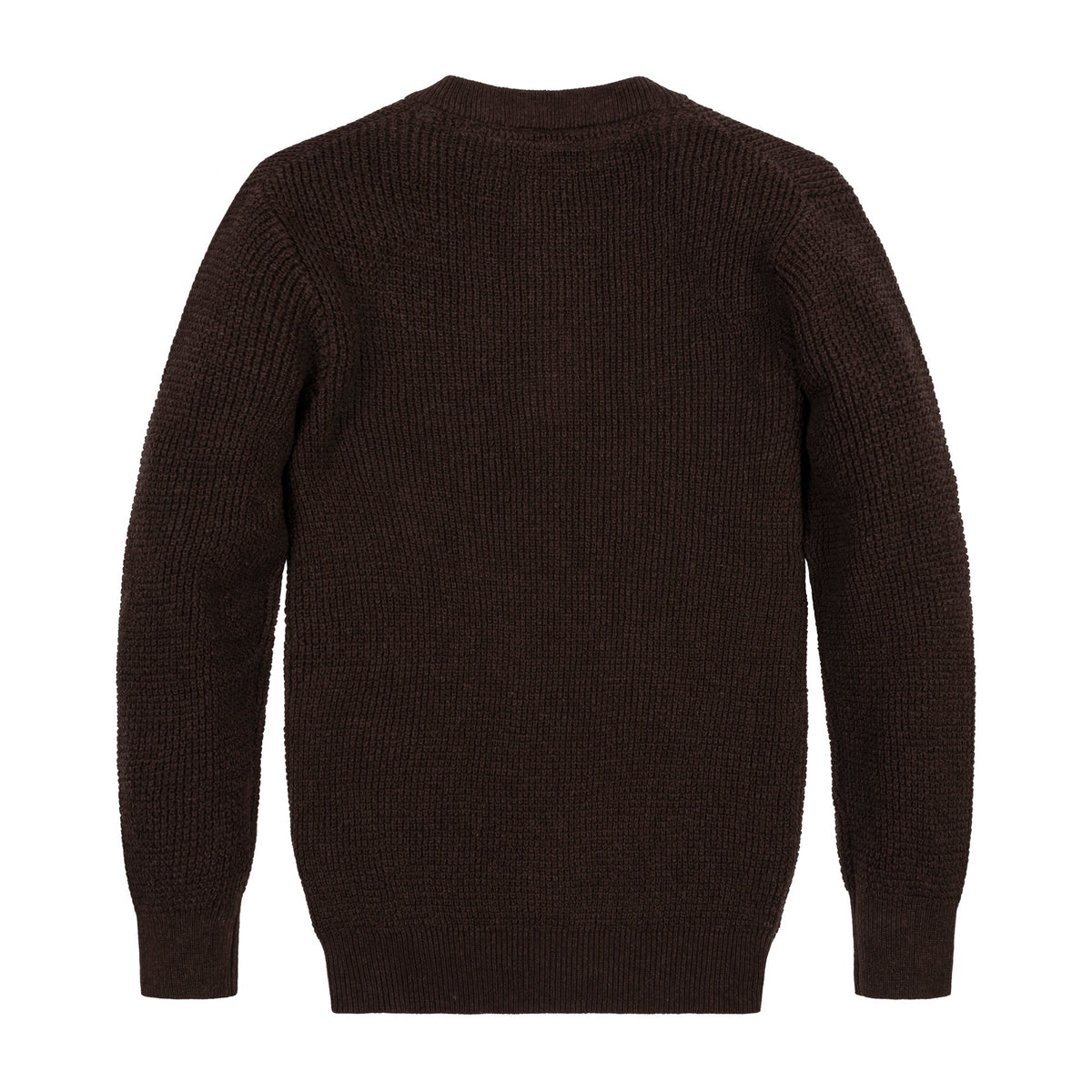 Organic Sweater Henley with Elbow Patches