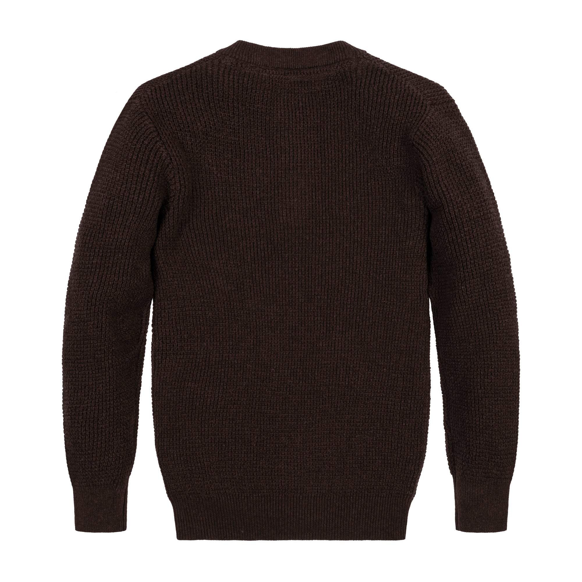 Organic Sweater Henley with Elbow Patches
