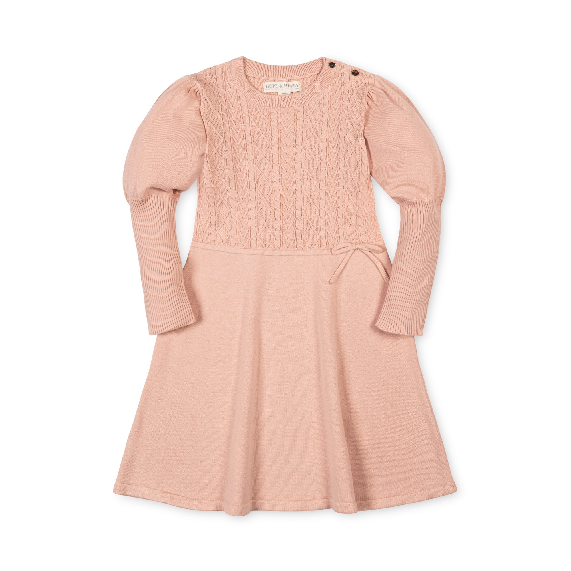 Organic Cable Bodice Sweater Dress