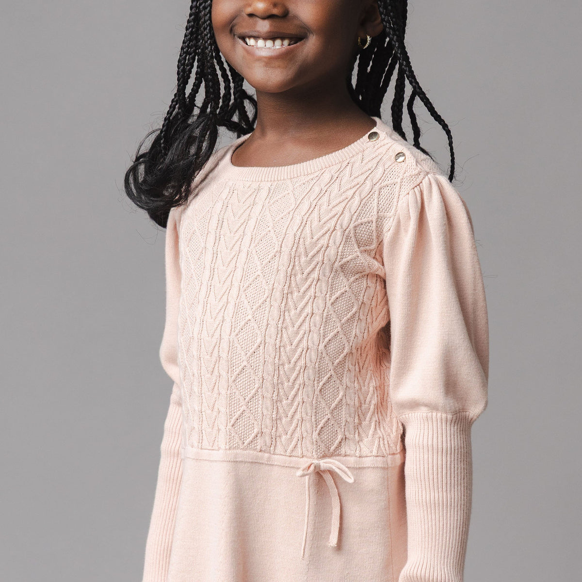 Organic Cable Bodice Sweater Dress