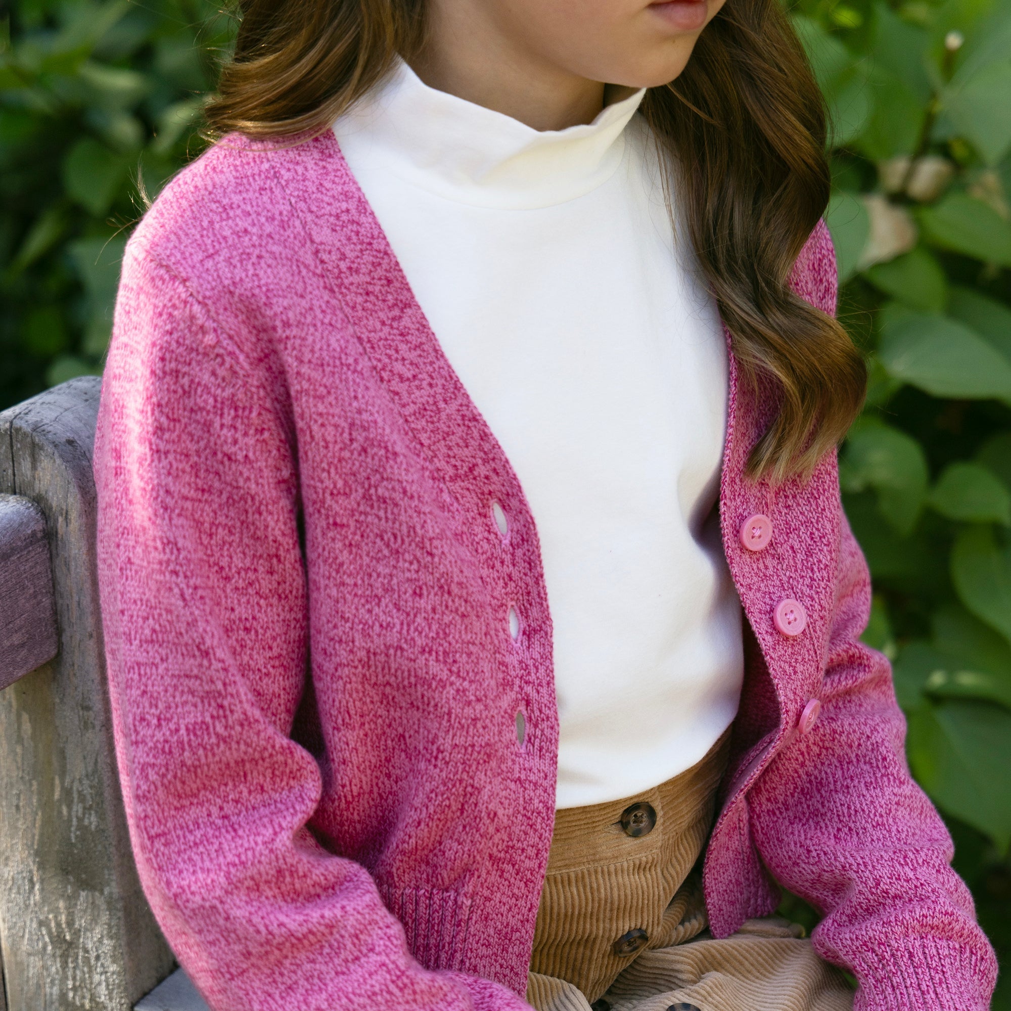 Organic V-Neck Cardigan