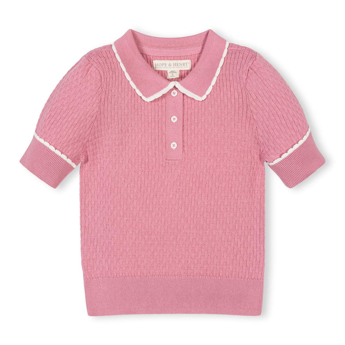 Organic Peter Pan Collar Sweater Polo