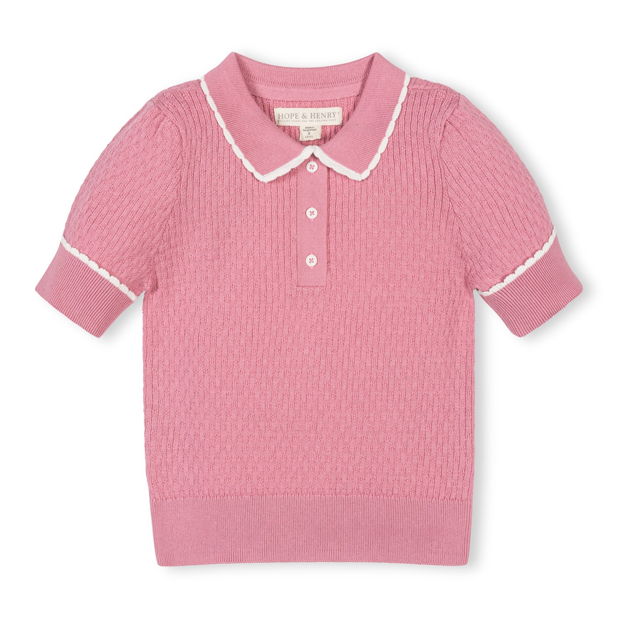 Organic Peter Pan Collar Sweater Polo