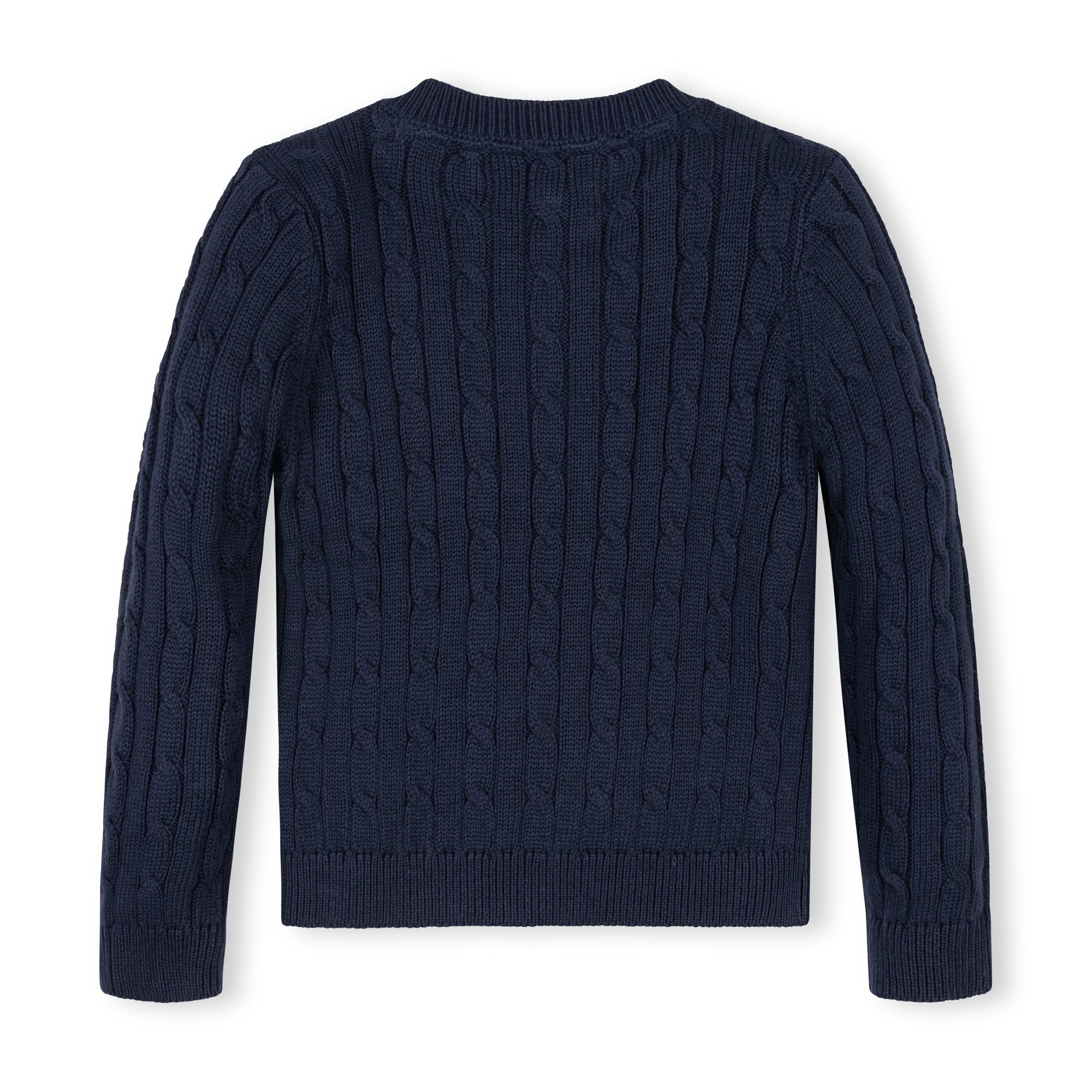 Organic Crew Neck Cable Sweater