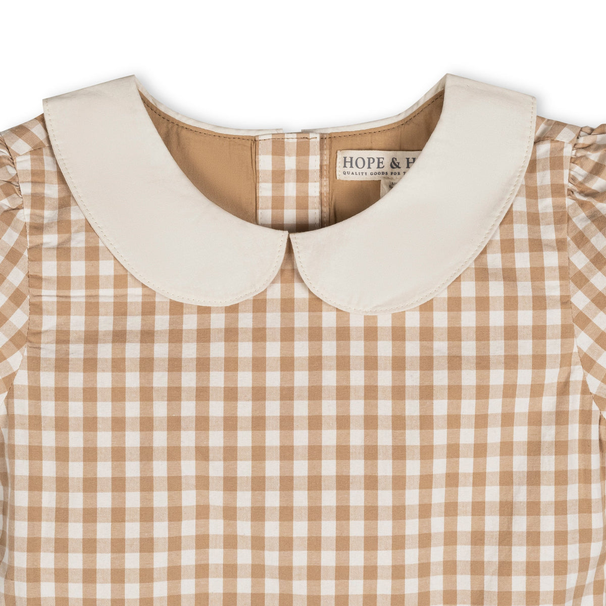 Organic Stretch Poplin Peter Pan Collar Dress