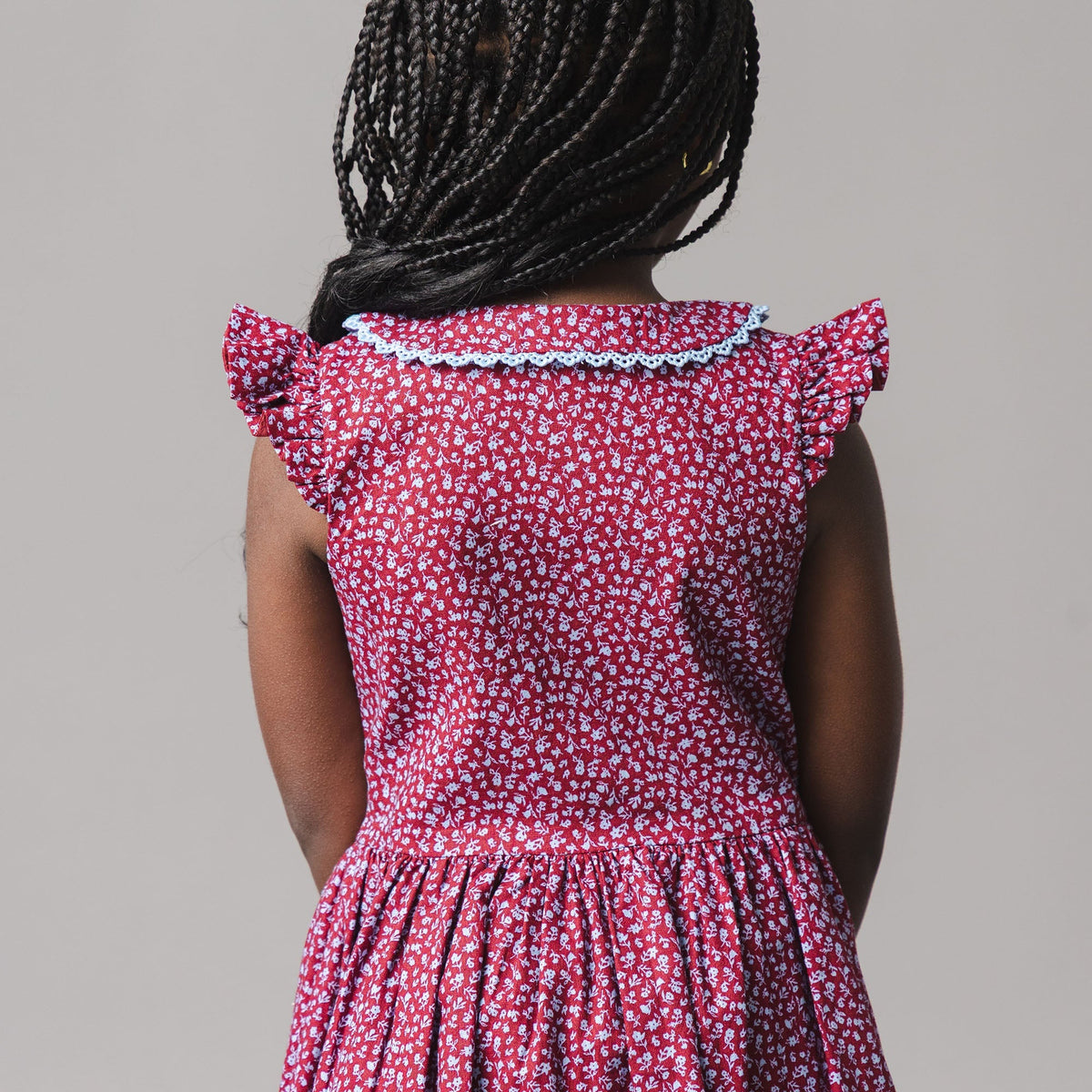 Linen Dress with Peter Pan Collar