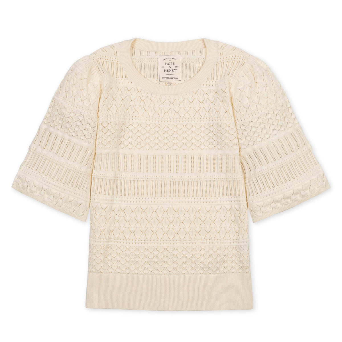 Organic Bell Sleeve Sweater Top