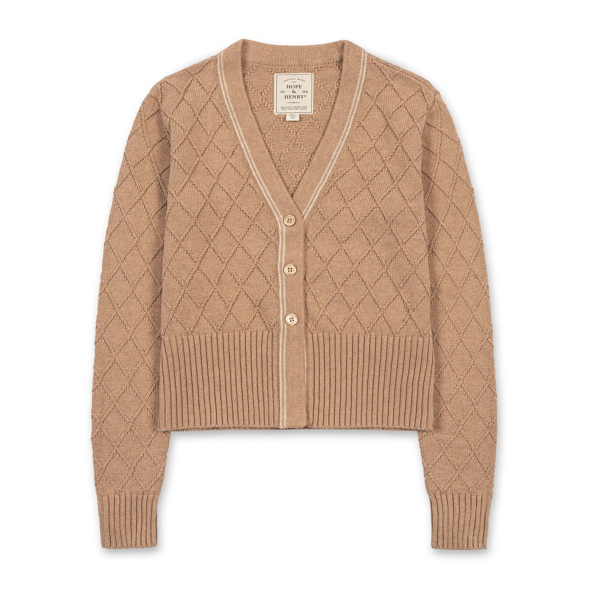 Organic V-Neck Cardigan