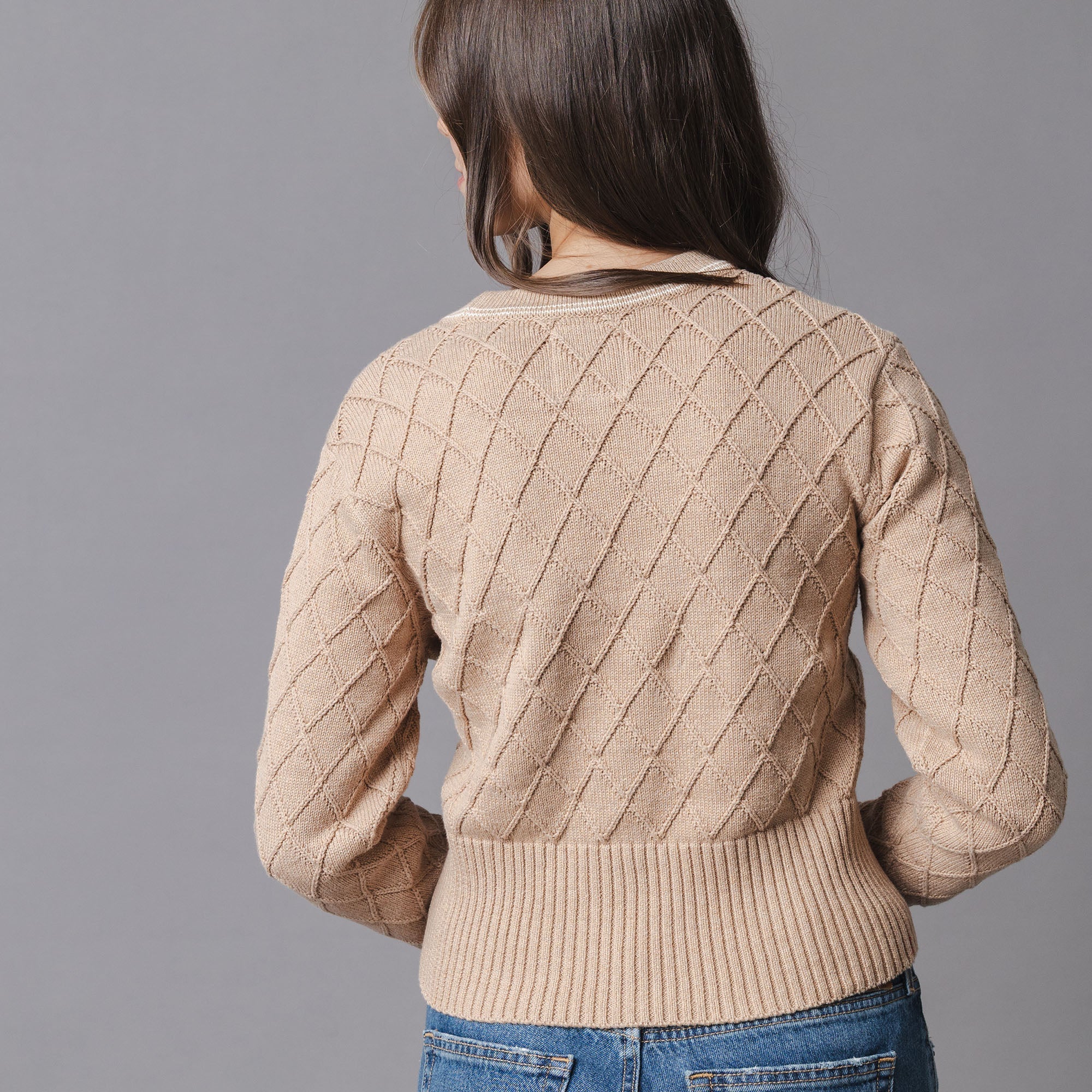 Organic V-Neck Cardigan