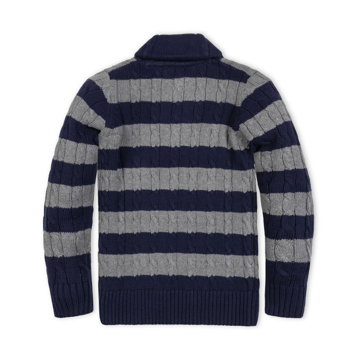 Shawl Collar Cable Sweater