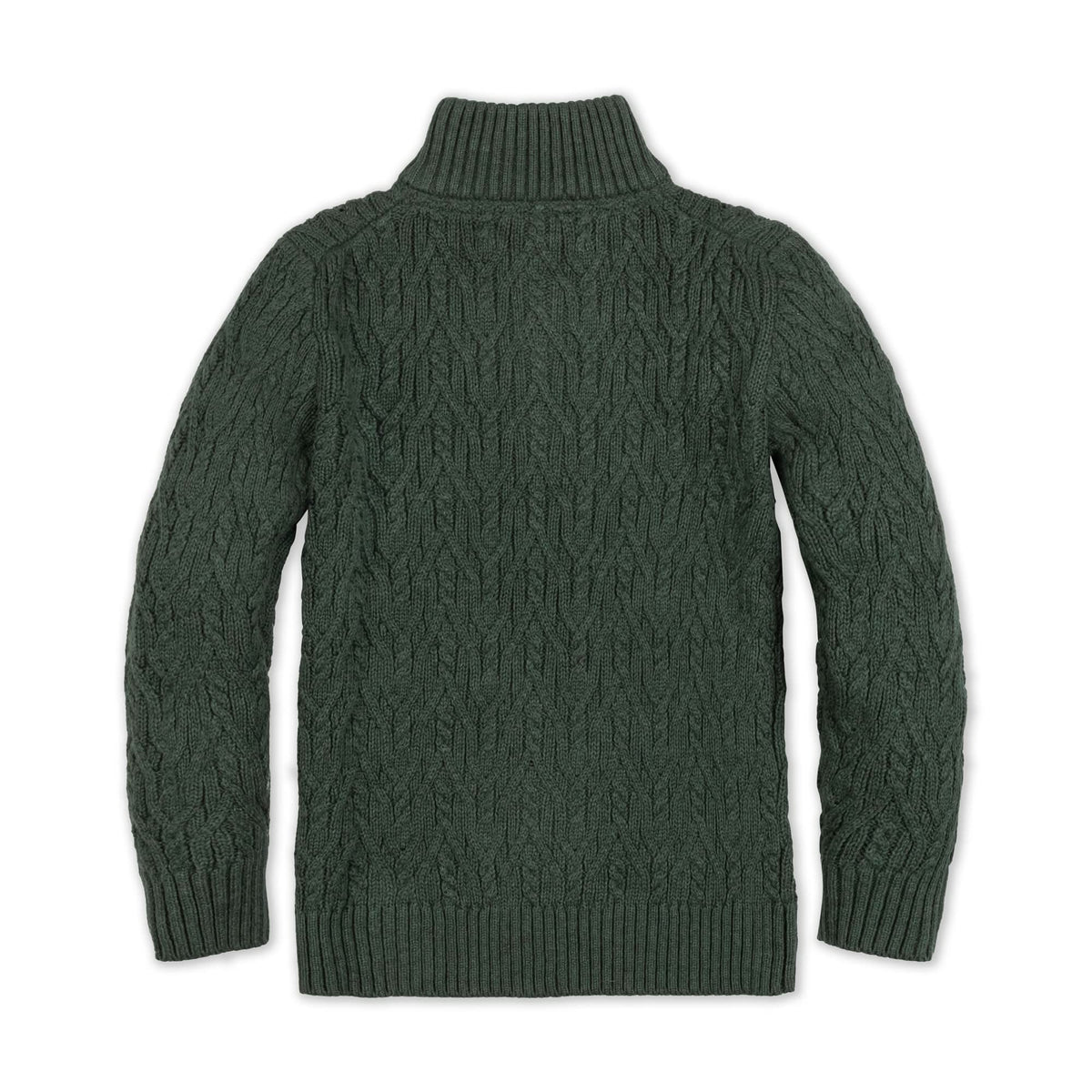 Organic Half Zip Cable Sweater