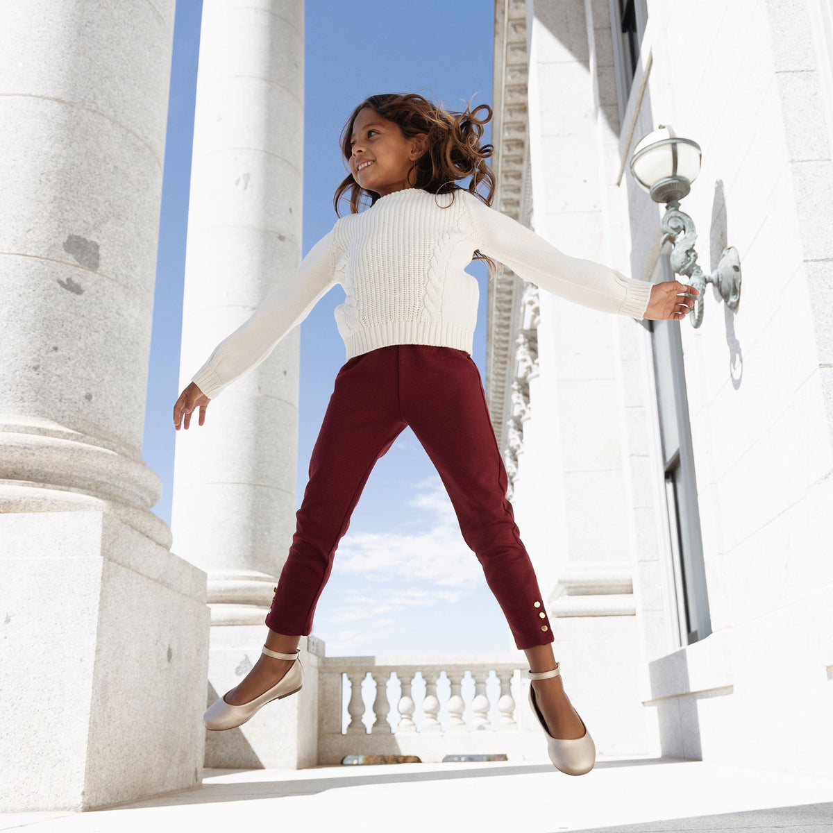 Button Cuff Ponte Pant
